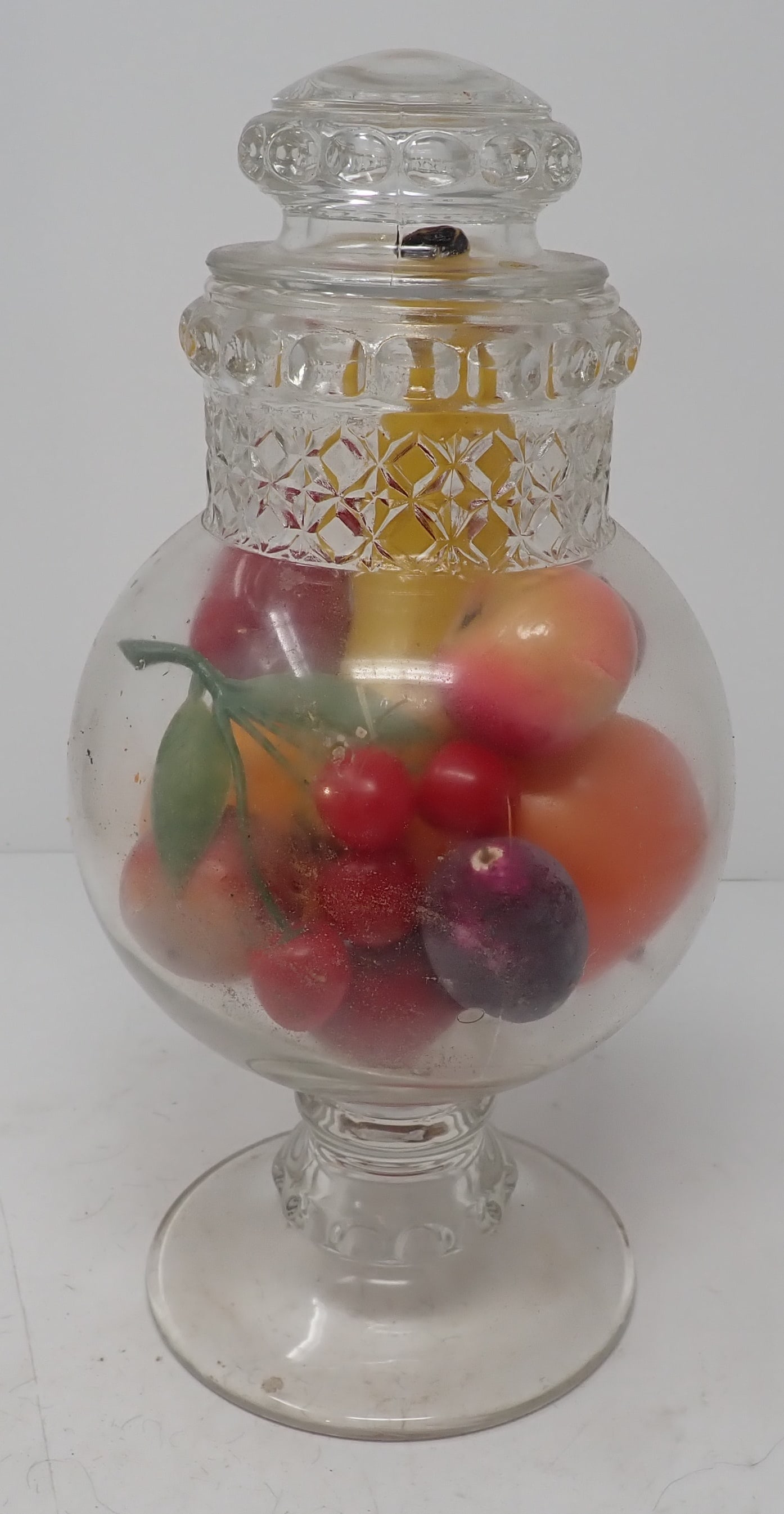 Apothecary Jar: Approx 6" in diameter and 11 1/2" tall. Shipping available