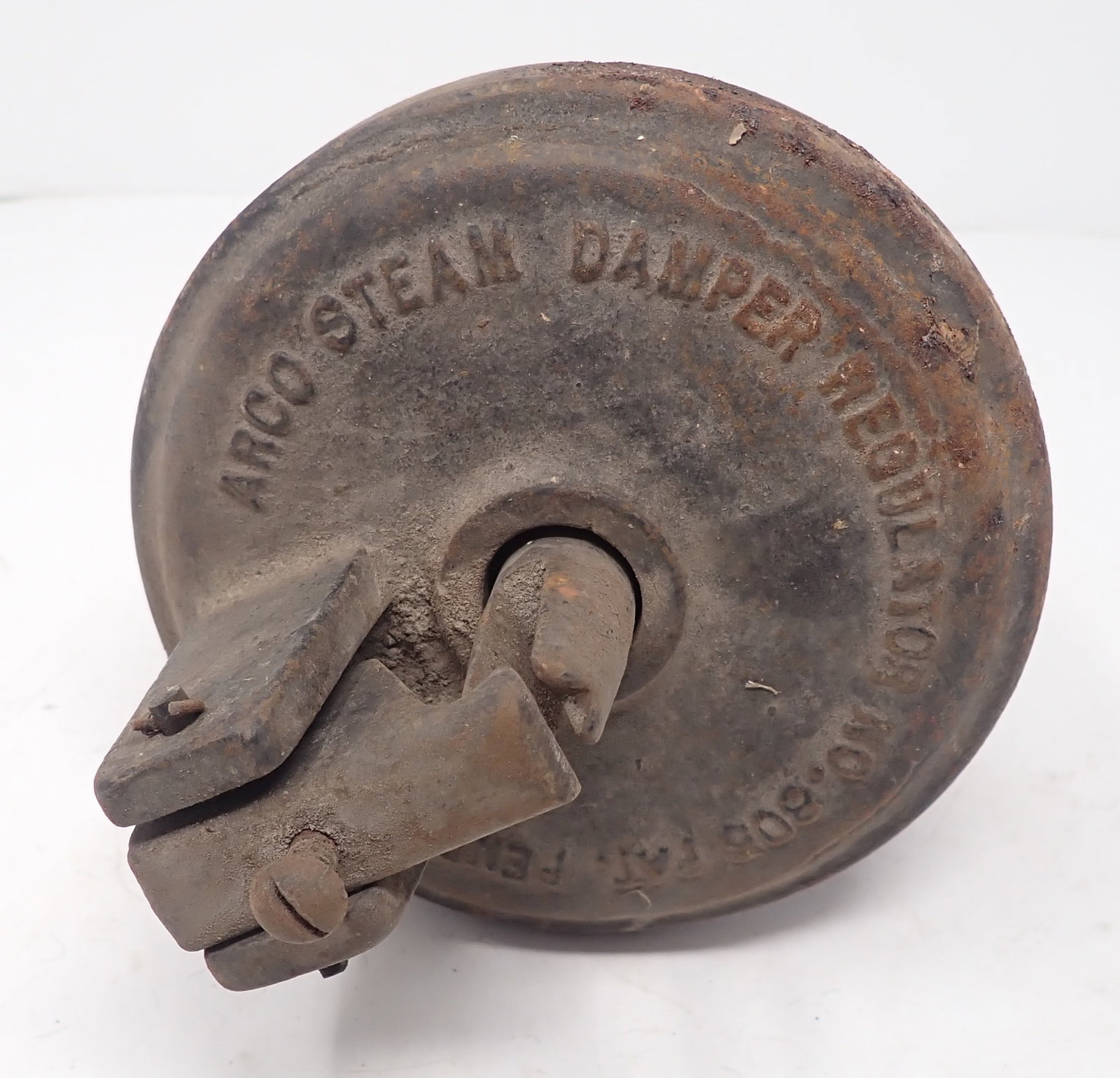Arco Steam Damper Regulator No. 805: Apprx 5 1/2" in diameter and 8" in total length. Shipping available