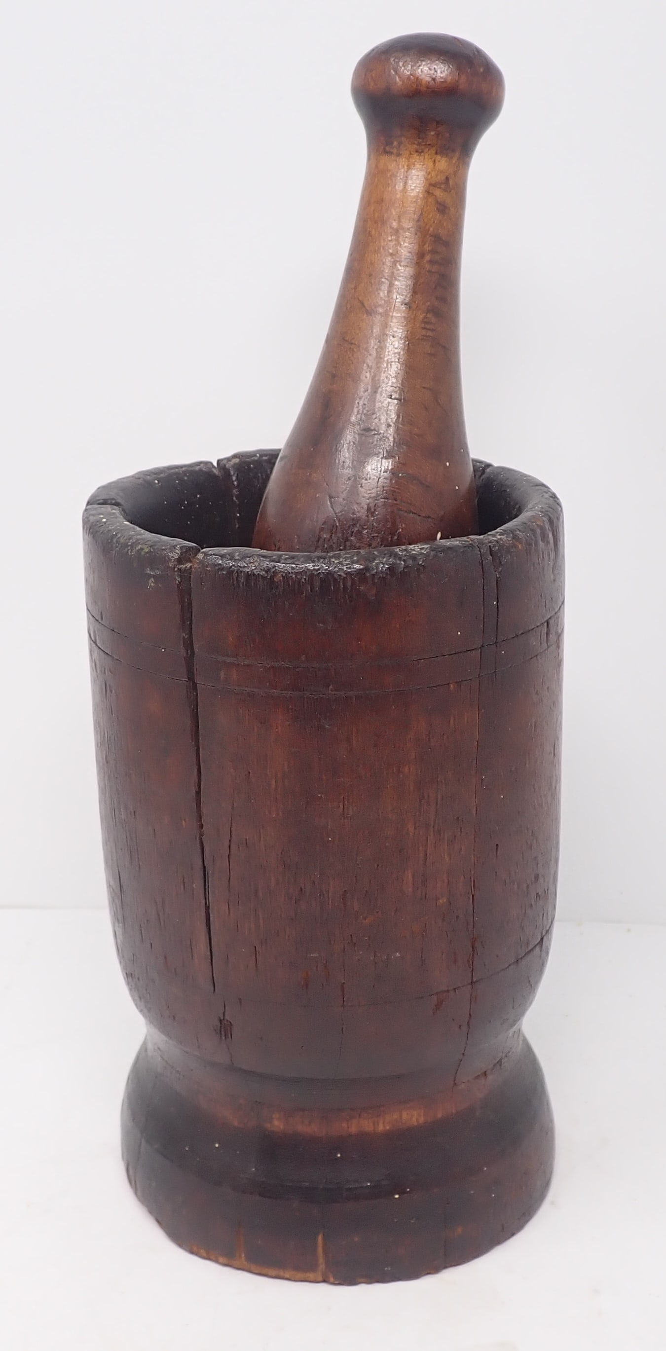 Early Wooden Mortar & Pestle (1 of 12)