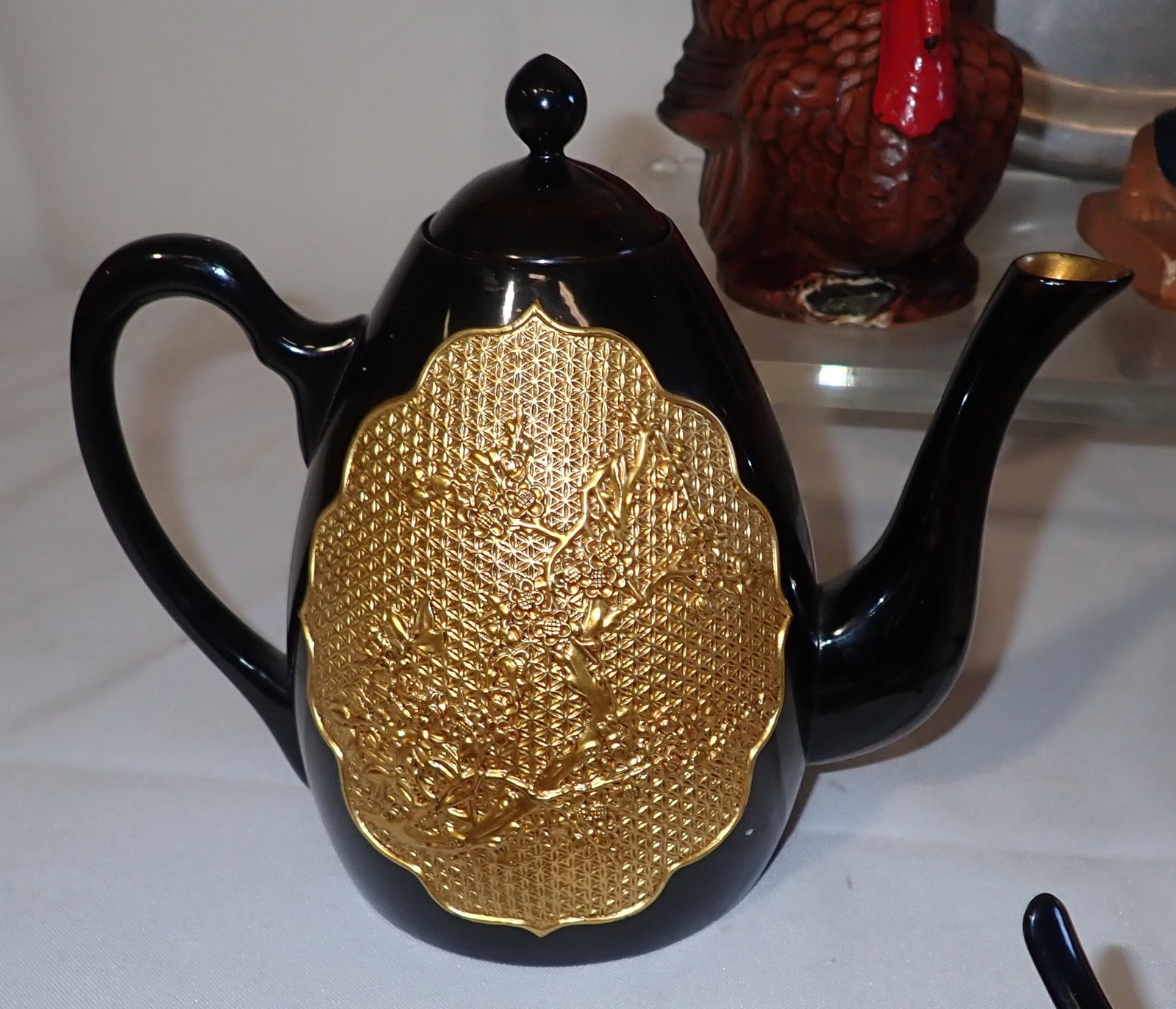 Pottery , Wooden Box, Tea Set, & Misc - 8