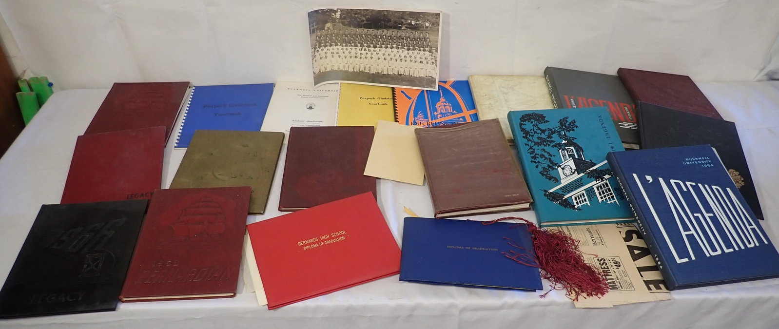Yearbooks & Misc incl Rutgers, Bernardsville, & Bucknell: Shipping available ($20 handling charge, plus postage)