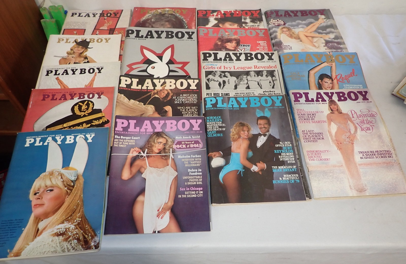 1966 & 1979 Playboy Magazines: Shipping available ($20 handling charge, plus postage)