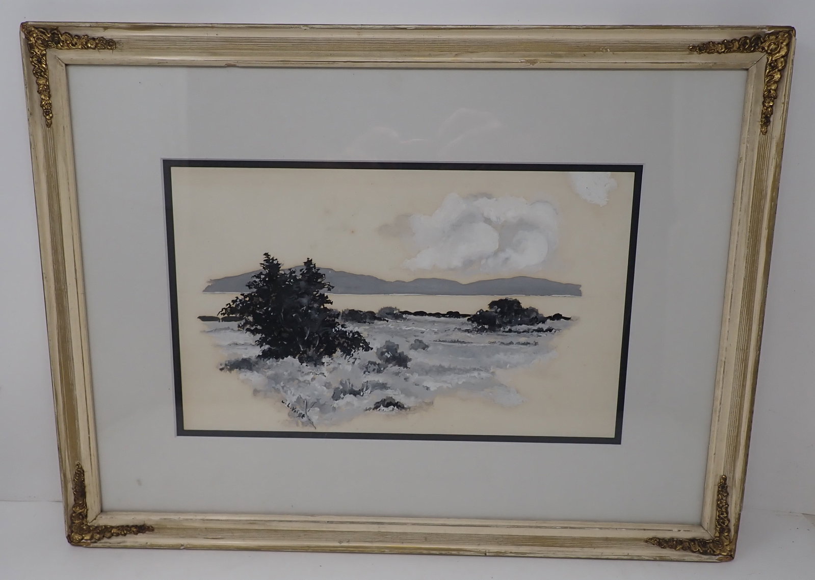 Signed Landscape Watercolor: Approx 14 3/4" x 19 3/4". Shipping available ($25 handling charge, plus postage)
