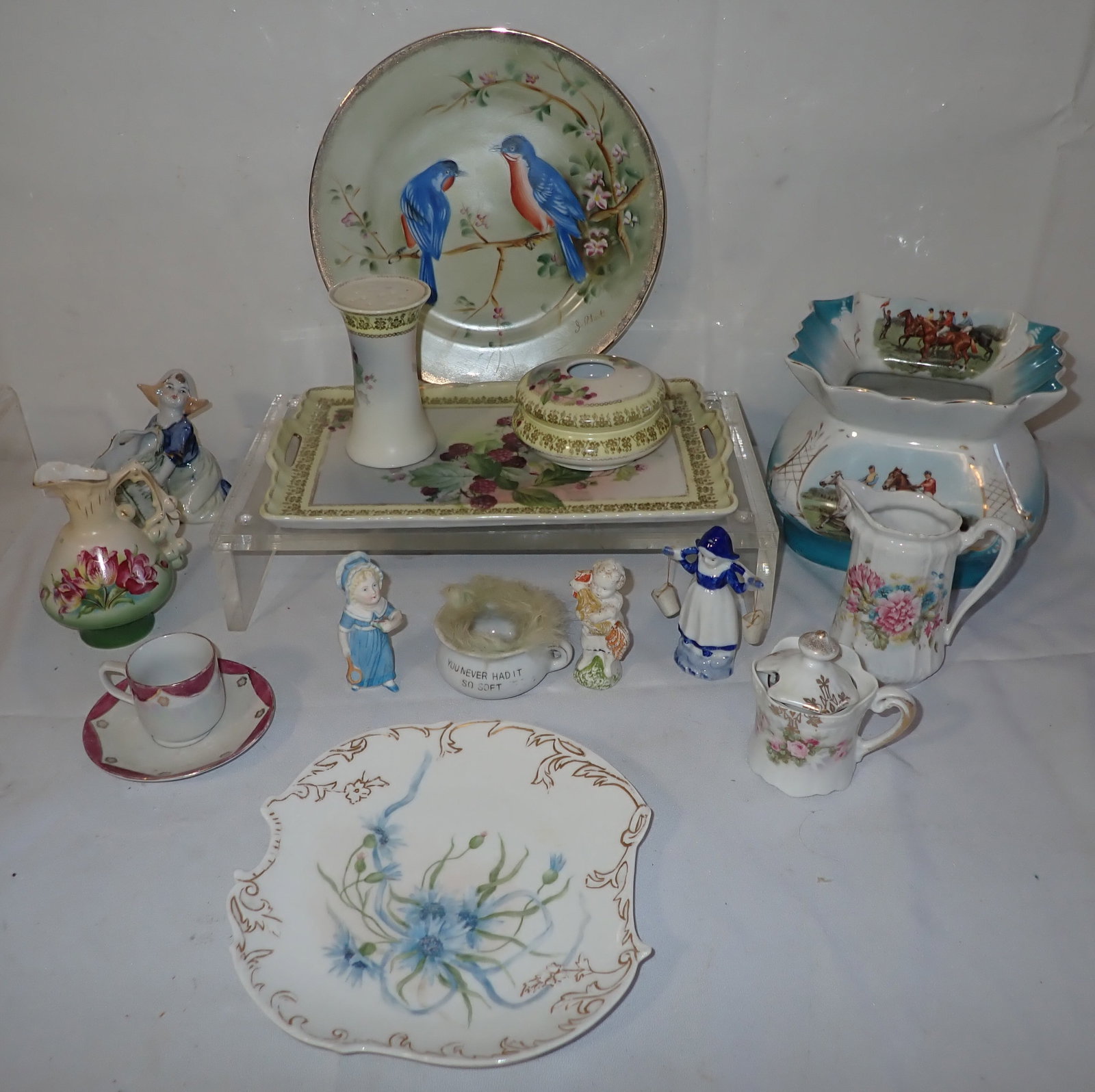 Royal Crown Bird Plate, Limoges Dish, Misc Porcelain & China: Bird plate is apprx 10 1/4" in diameter. No in house shipping !