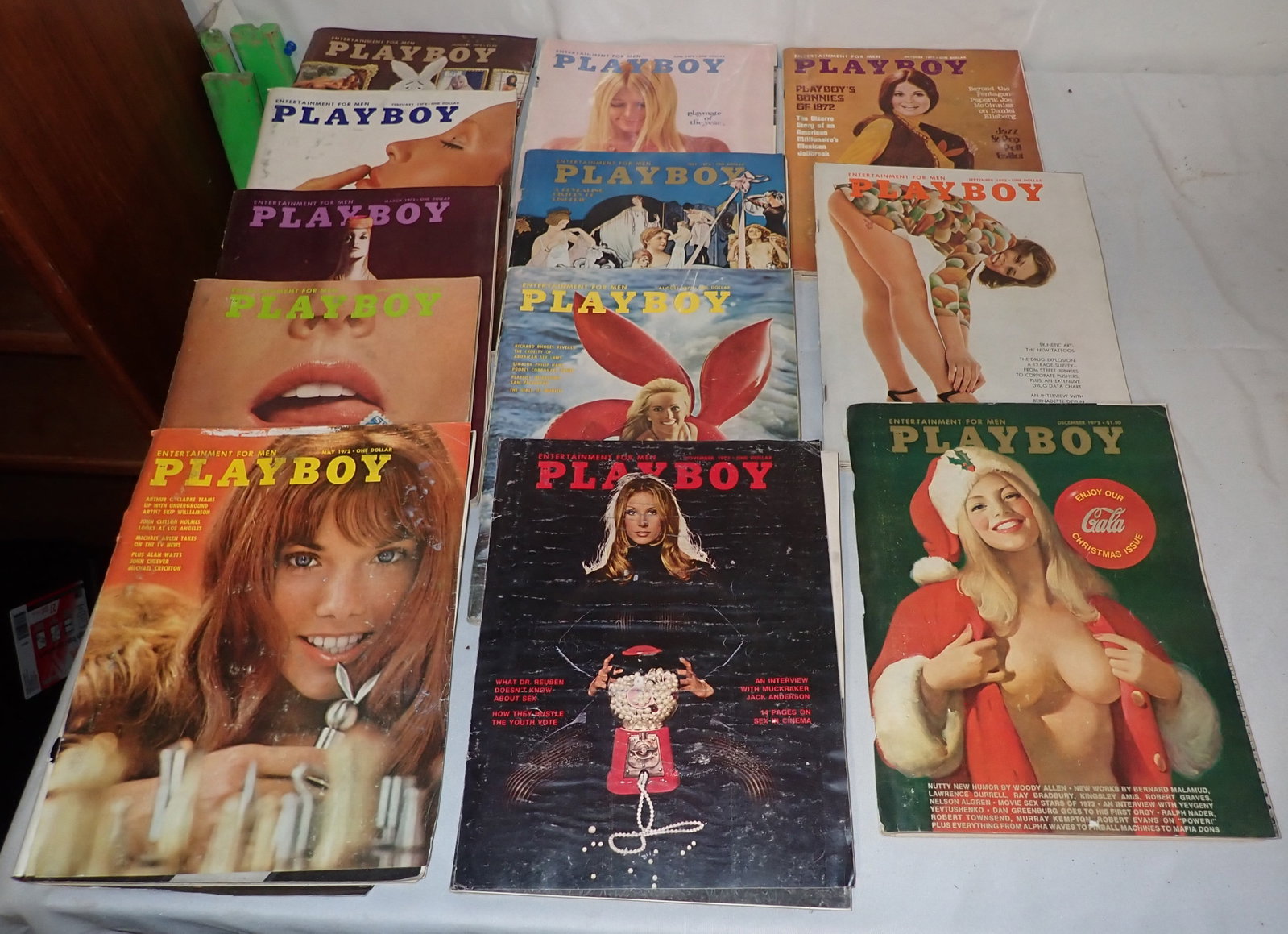 1972 Playboy Magazines: Shipping available