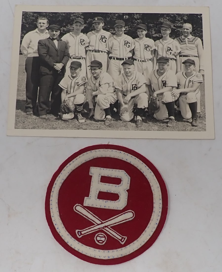 Bedminster NJ Baseball Photograph & Patch: Photo is approx 5" x 7". Shipping available
