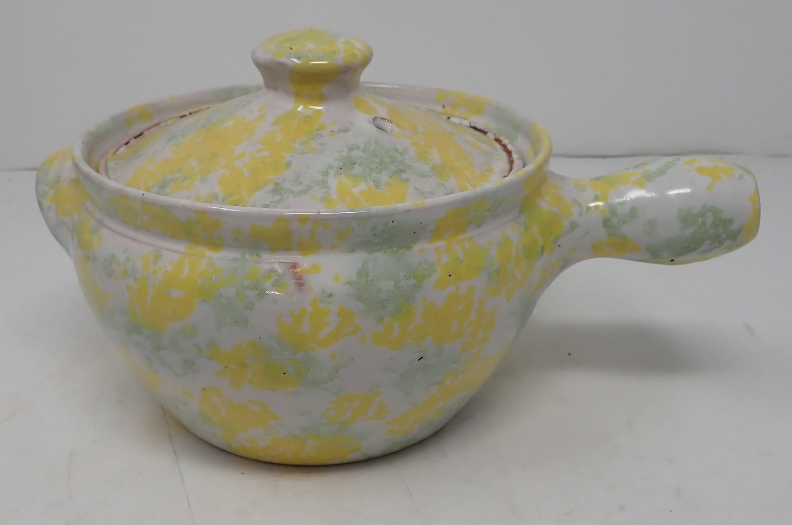 1979 Cole Pottery Covered Casserole: Approx 6 1/4" in diameter and 5 1/2" tall. Shipping available