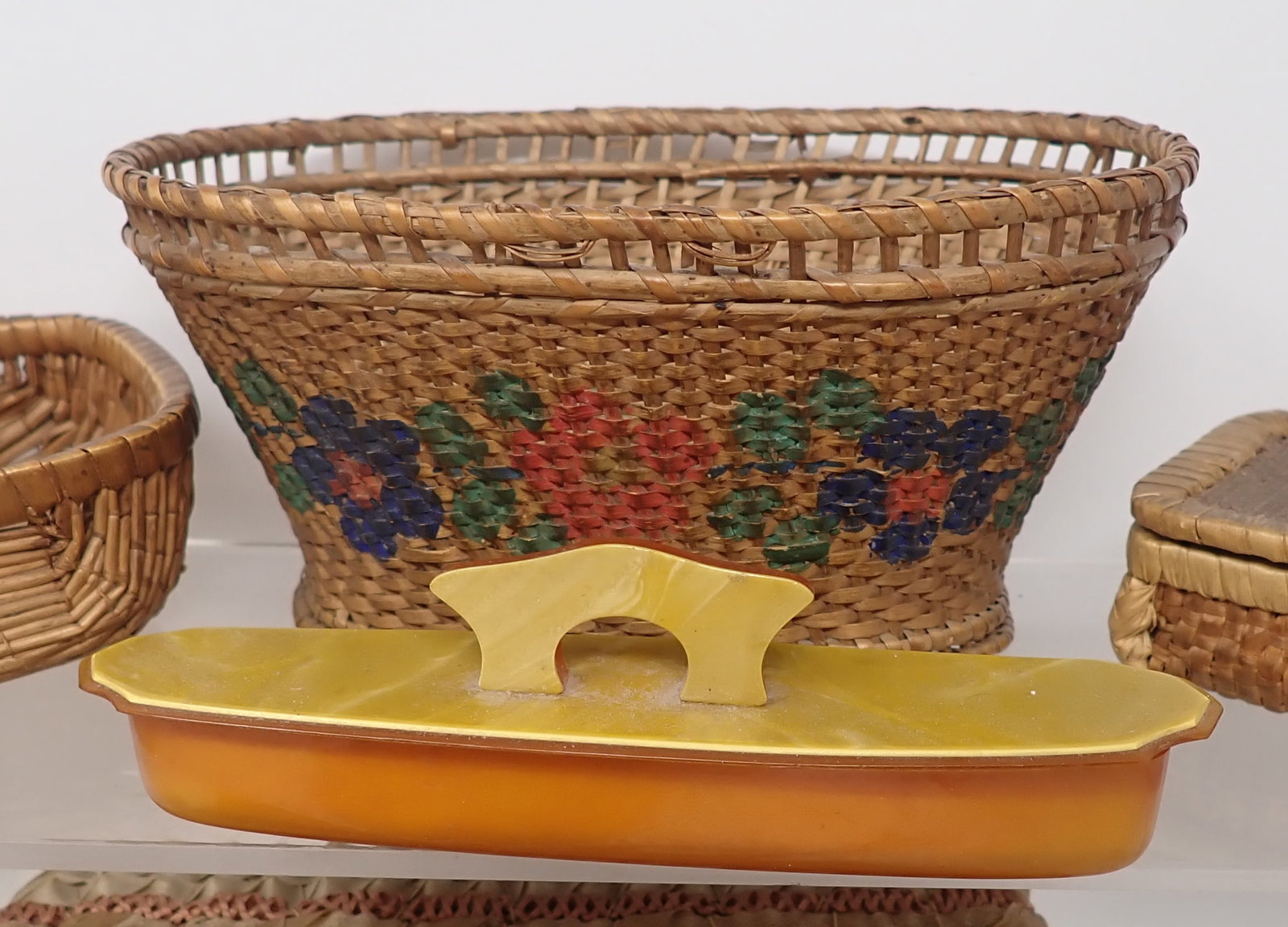 Celluloid Vanity Set & Baskets - 6