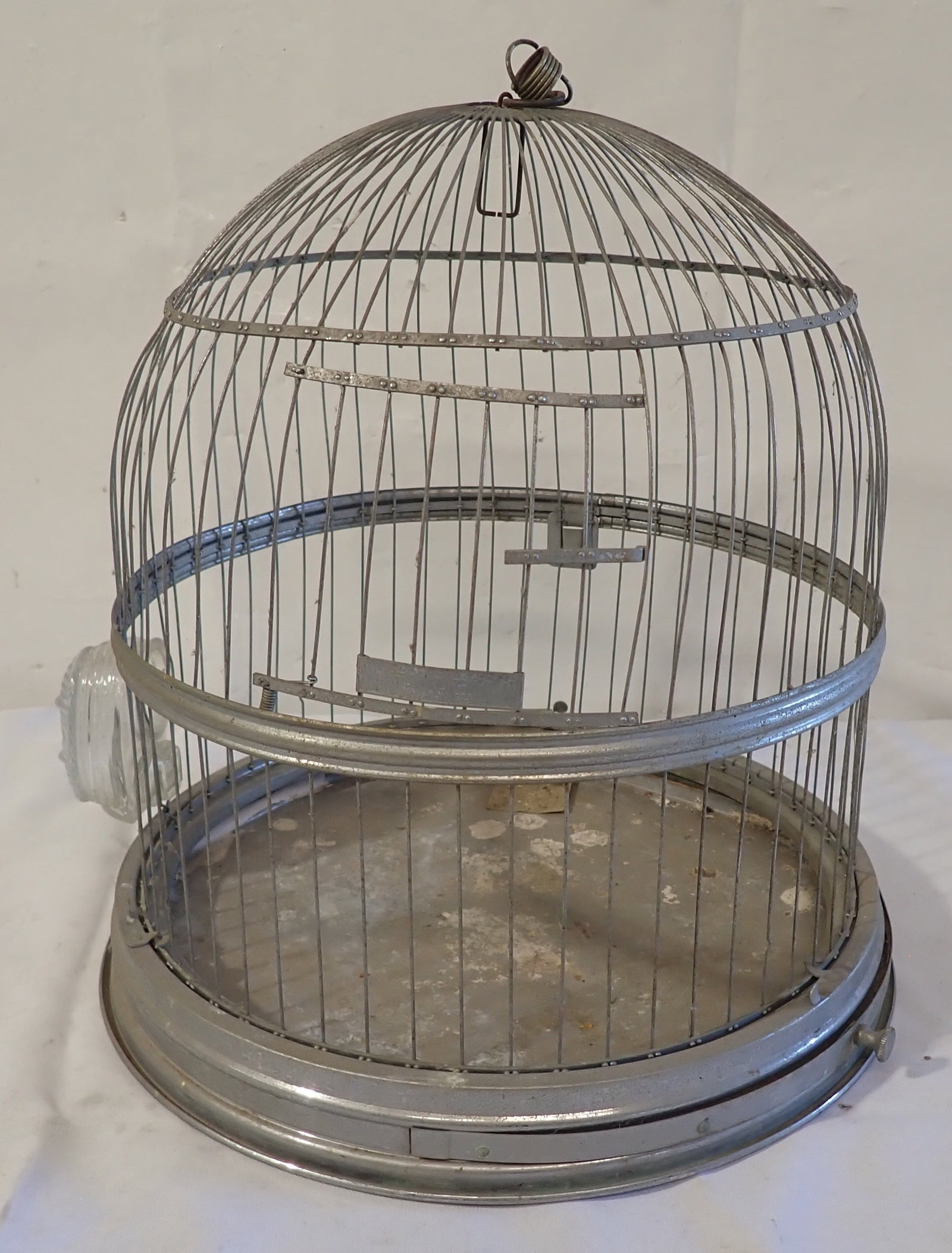 Hendryx Bird Cage: Approx 12 1/2" in diameter and 13" tall. Shipping available
