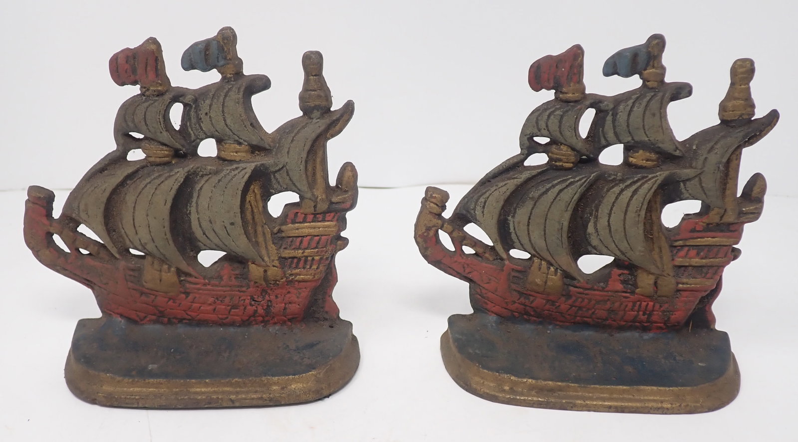 Cast Iron Ship Bookends (1 of 2)