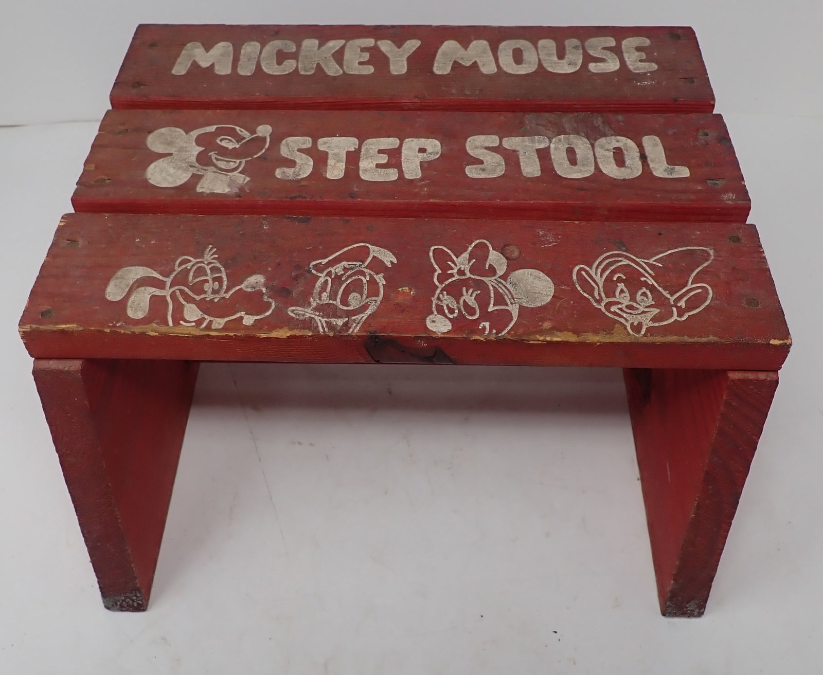 Mickey Mouse Step Stool: Apprx 11" x 11" x 6 1/4" tall. Shipping available