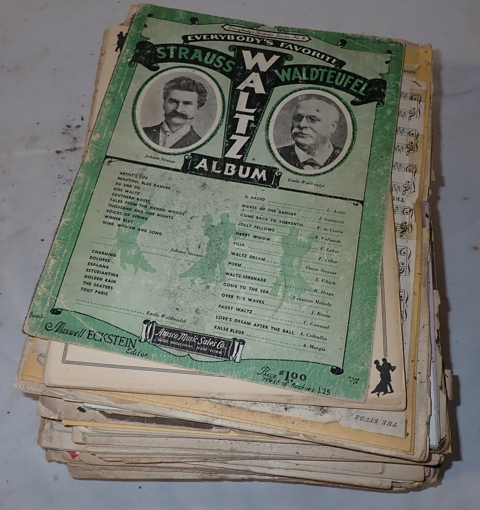 Stack of Sheet Music: Shipping available
