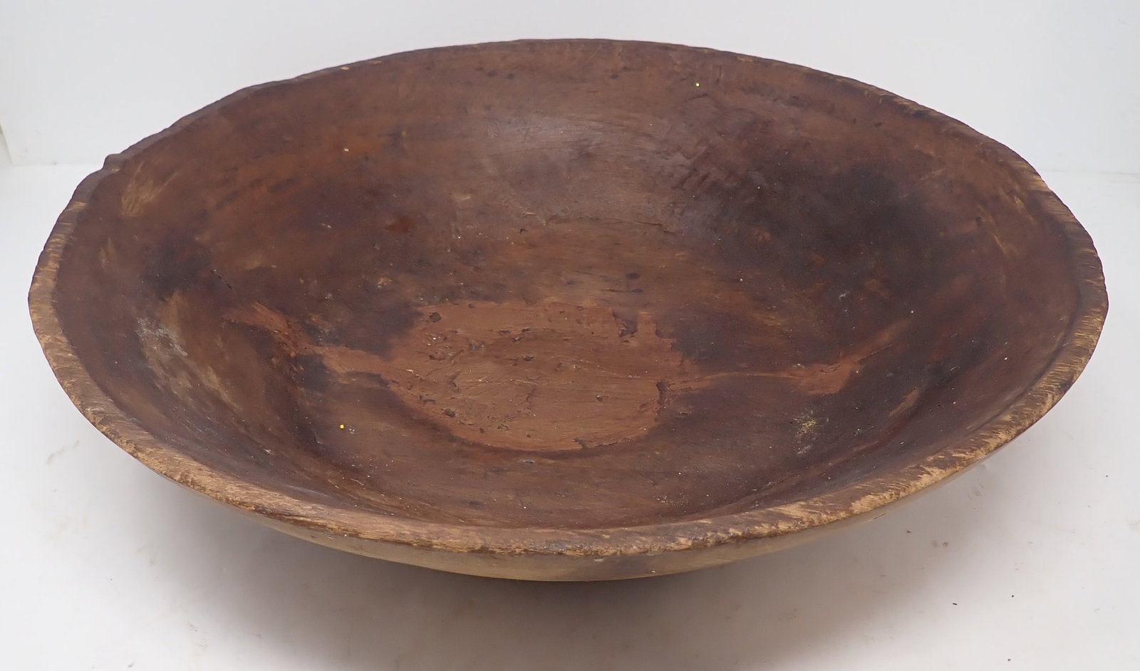 Wooden Bowl: Approx 15 1/2" in diameter and 3 3/4" tall. Shipping available
