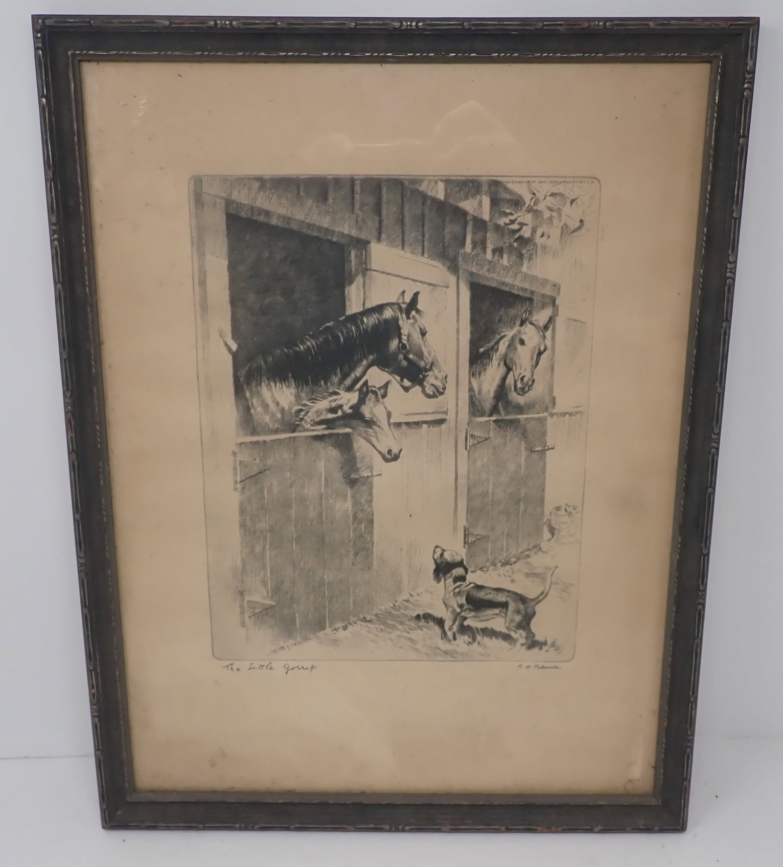 R.H. Palenske Signed Horse Print (1 of 4)