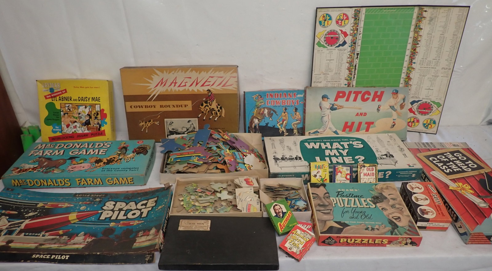 Board Games , Puzzles , & Cards: We do not guarantee they are complete. Must take all ! No in house shipping