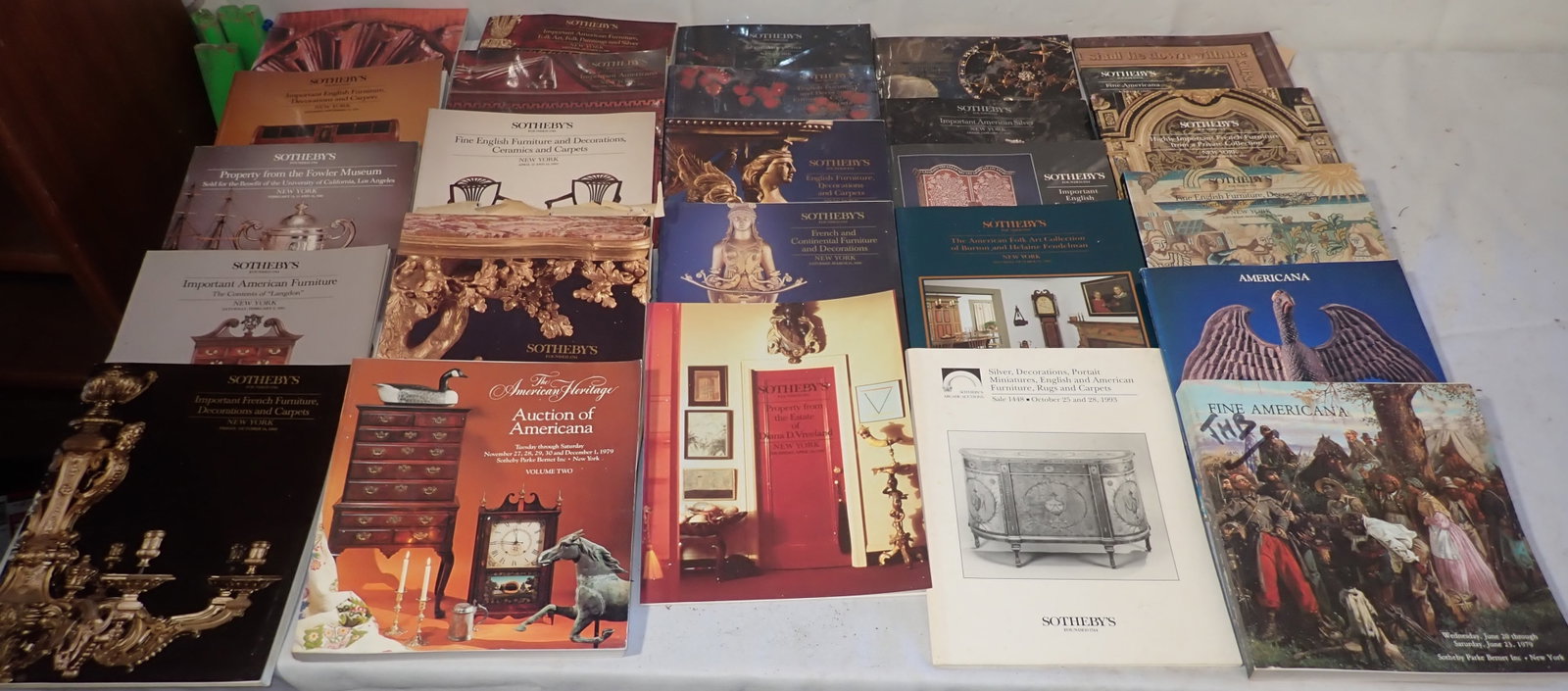Sotheby's Auction Catalogs incl Folk Art & Americana: Shipping available