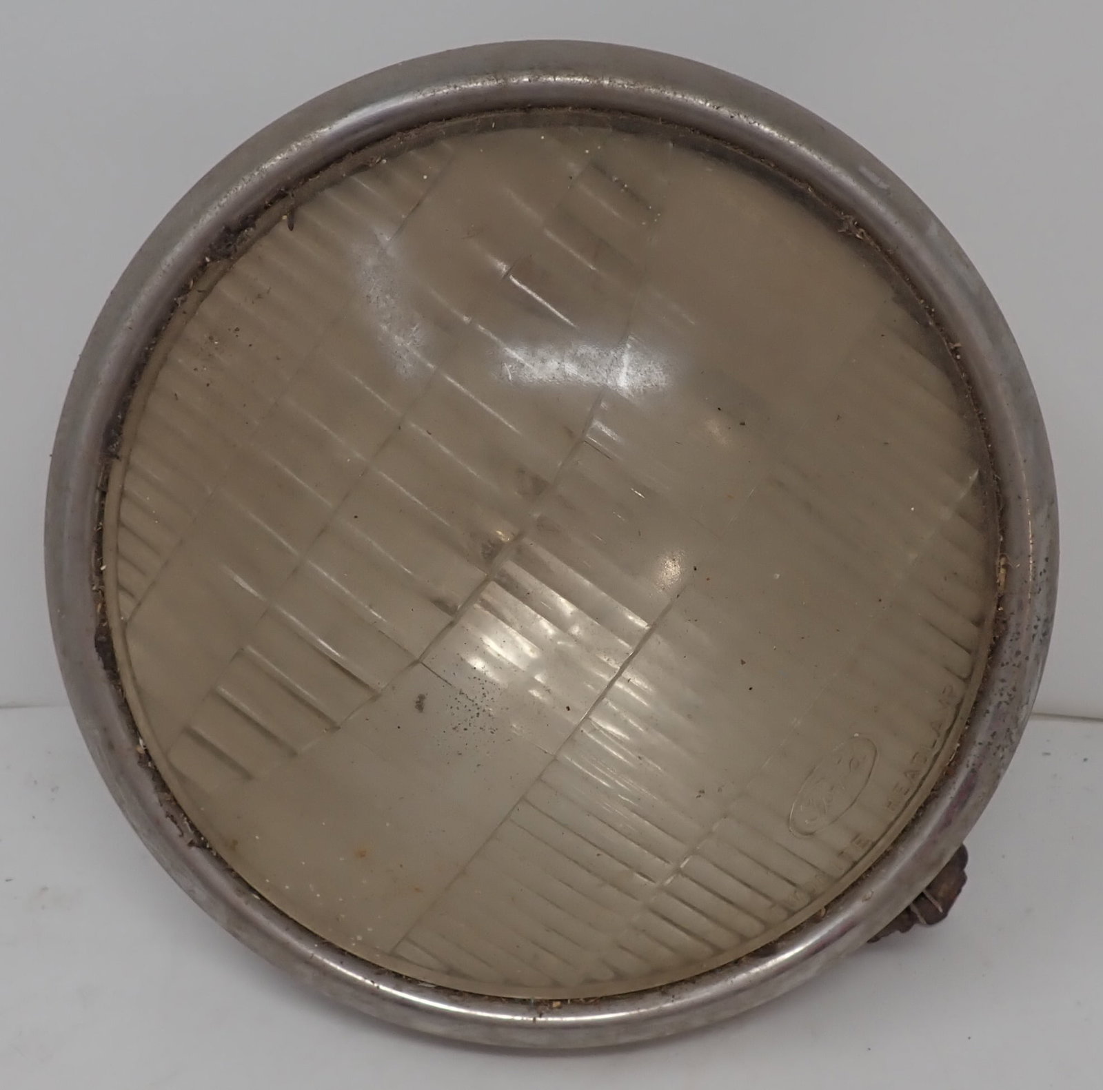Chrome Ford Twolite Head Lamp Headlight: Approx 10" in diameter. Shipping available