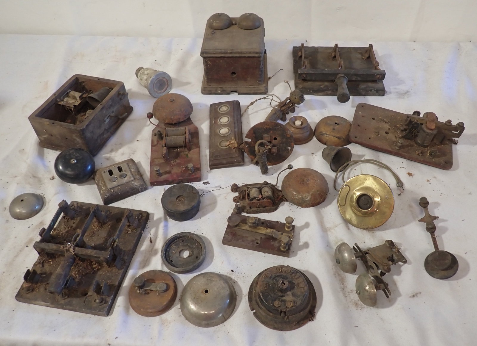 Telephone Parts , Telegraph Key & Misc: NO in house shipping !