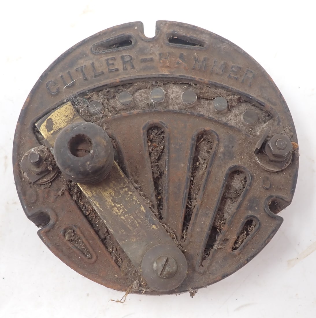 Antique Cutler Hammer Electrical Switch: Approx 6" in diameter. Shipping available