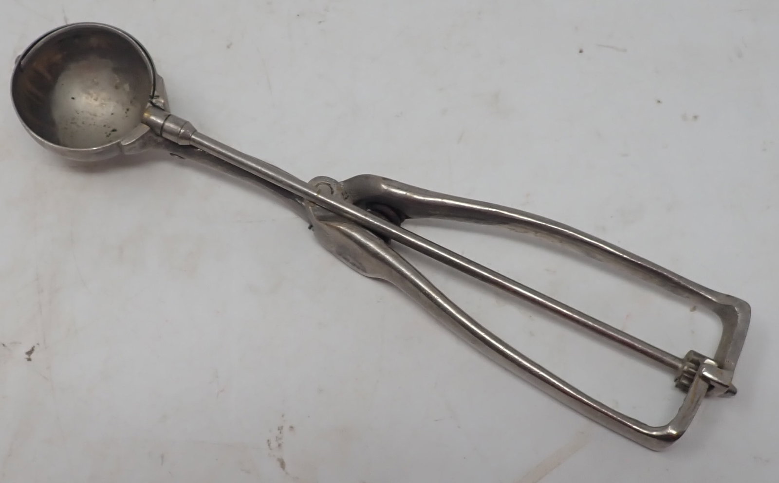 Gilchrist's No. 30 Ice Cream Scoop: Apprx 1 7/8" in diameter and 9 3/4" long. Shipping available