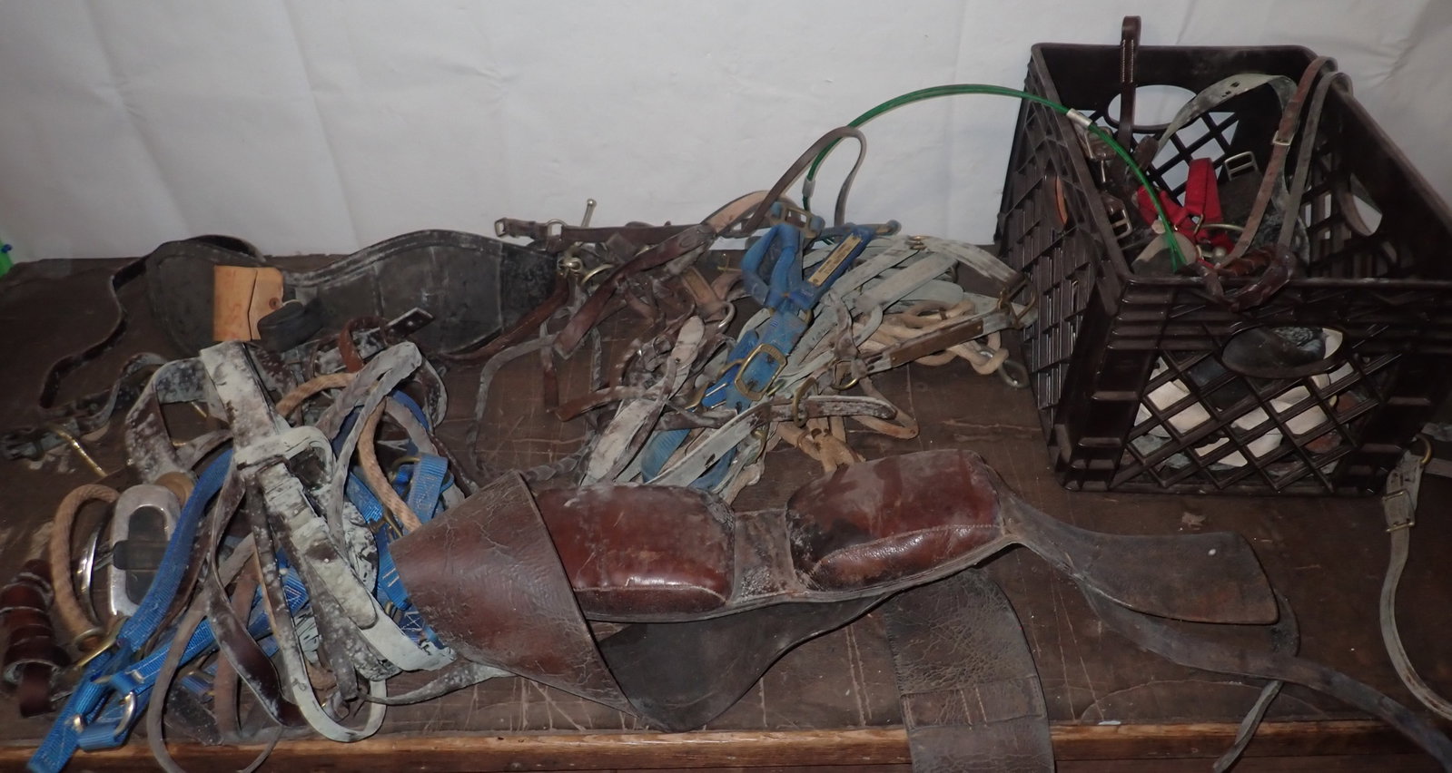 Leather Horse Blinders, Harness's & Misc: NO in house shipping !