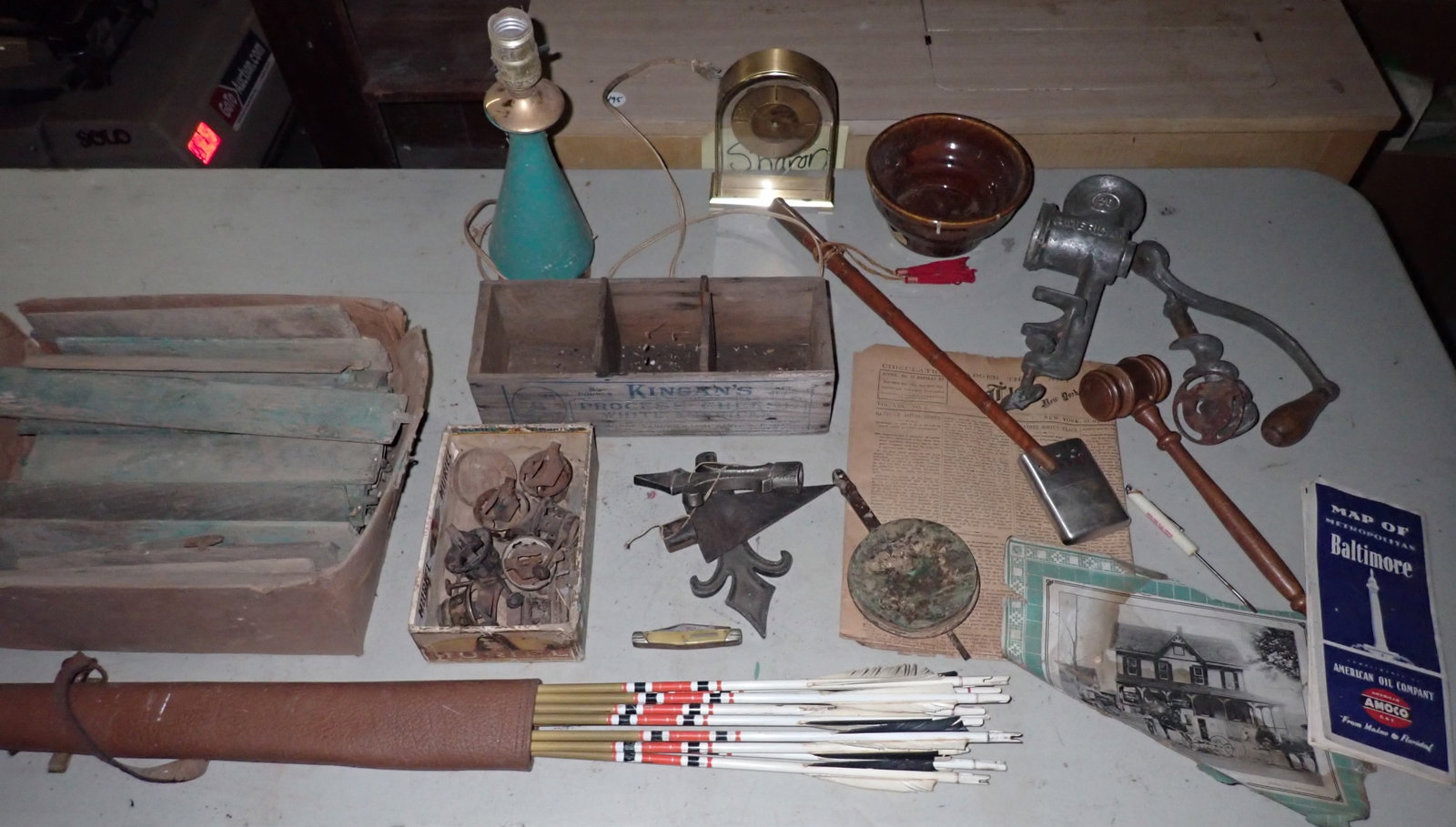 Lamp Burners & Misc Table Contents (1 of 10)