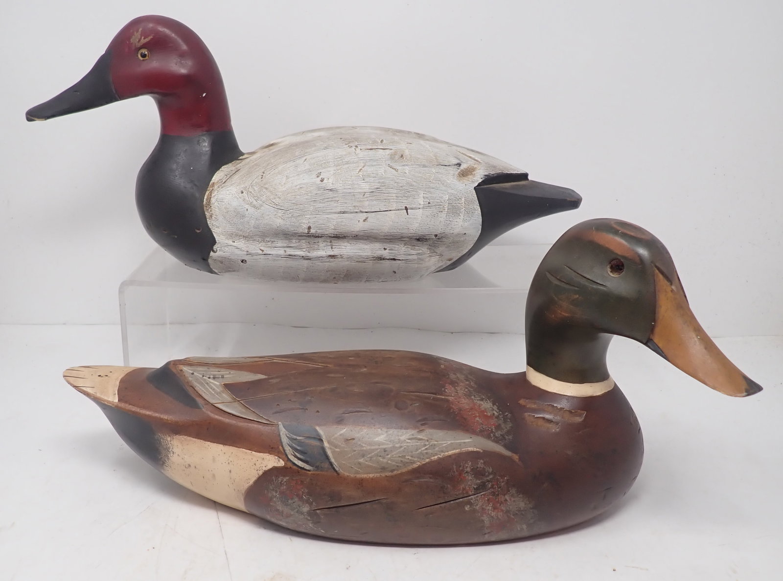 Bob Bublitz & M. Lewandowski Duck Decoys: Approx 14 1/2" long. Shipping available