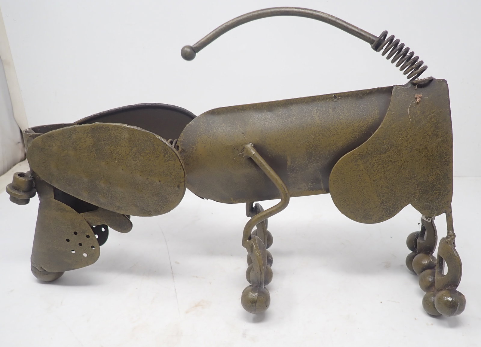 Dog Iron Art: Apprx 15" long and 9 3/4" tall. Shipping available