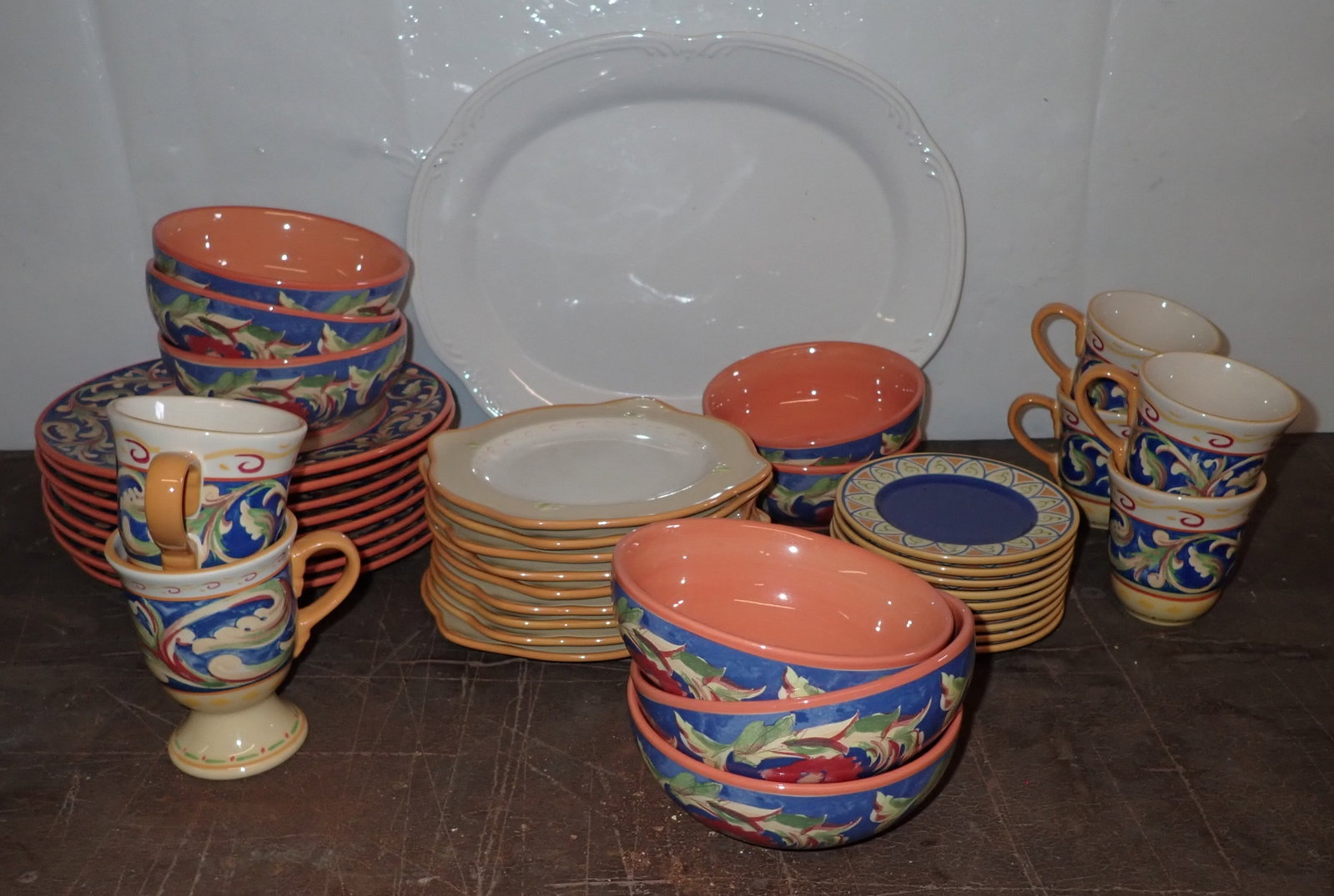 40pcs Pfaltzgraff Villa Della Luna & Platter (1 of 7)