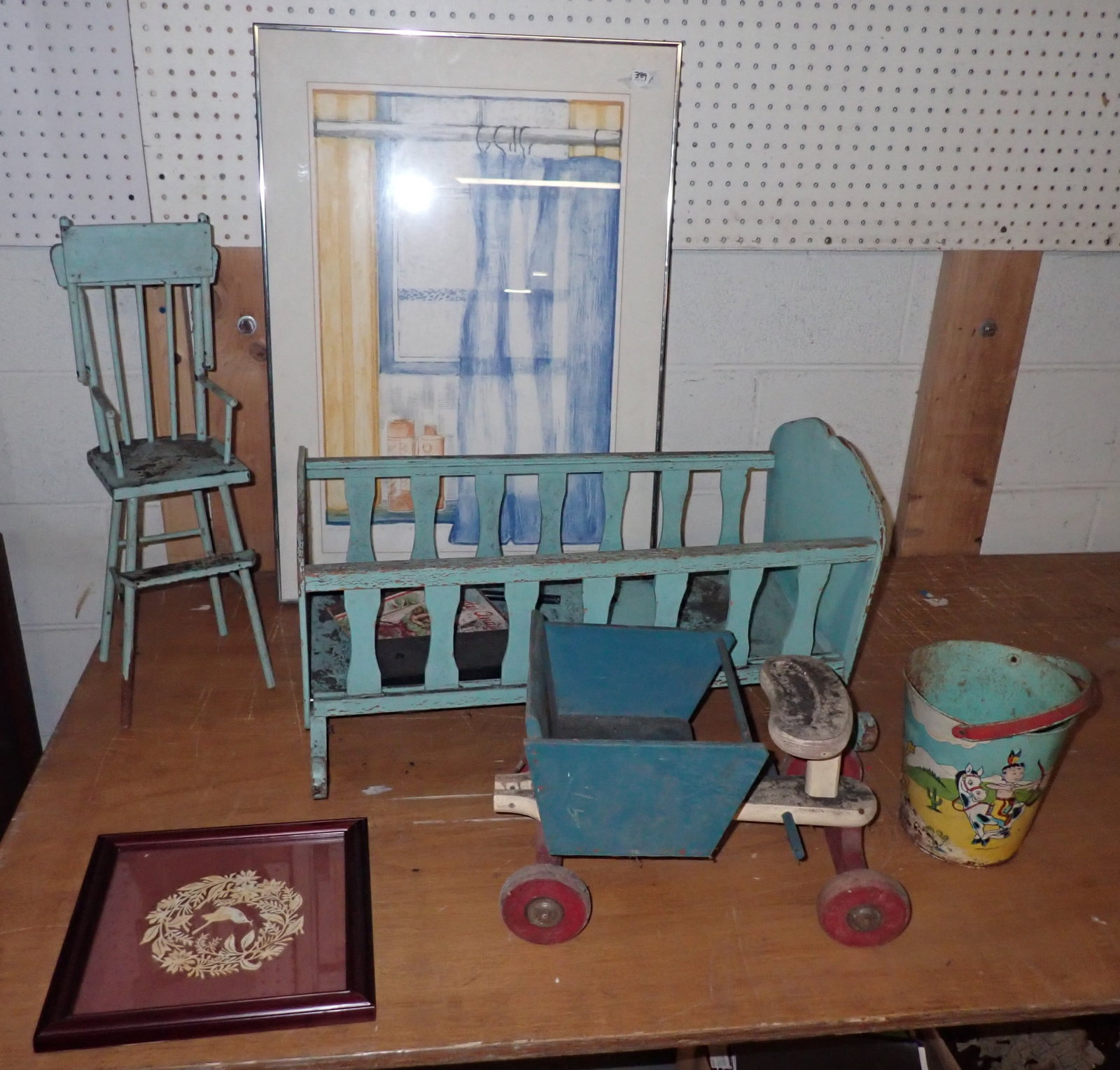 Doll Cradle , Ride On Toy, Sand Pail , & Misc (1 of 7)
