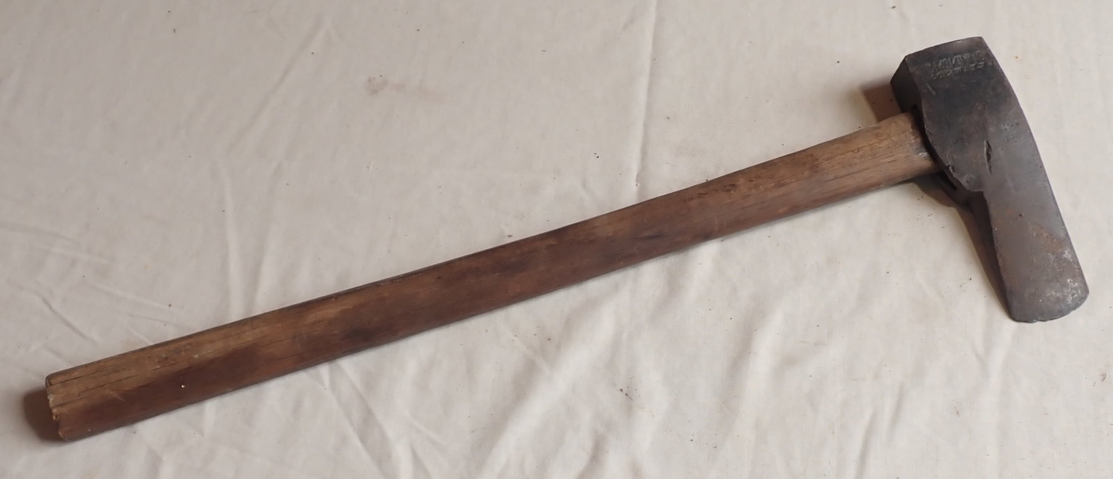 Wm. McKinnon Axe: Head is apprx 2" x 7 3/4". Total length is approx 24 5/8" long. Shipping available ($20 handling charge, plus postage)