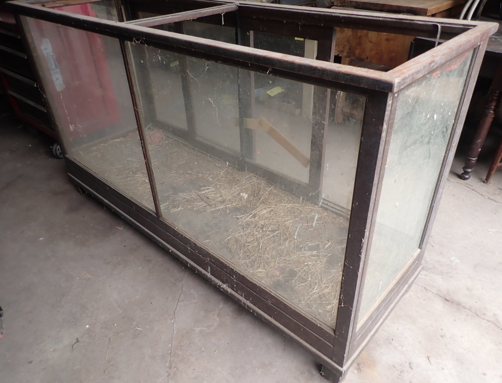 Oak General Store Display Case - 2