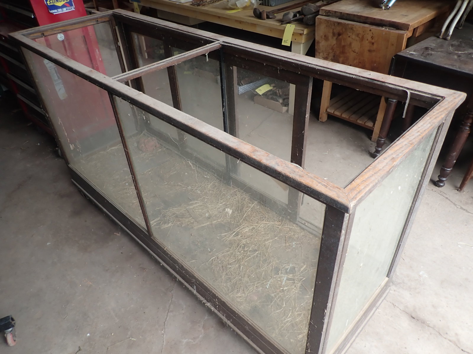 Oak General Store Display Case - 3