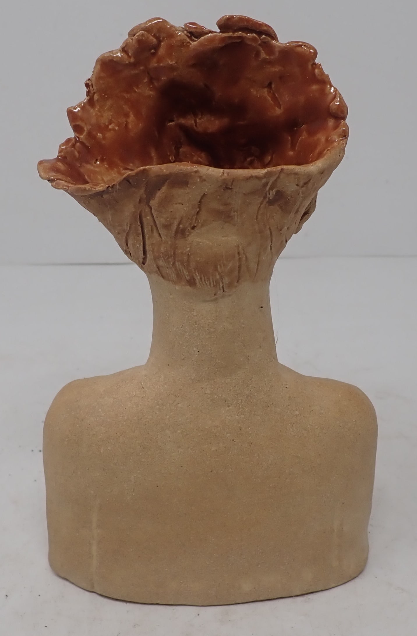 Pottery Head Vase - 2
