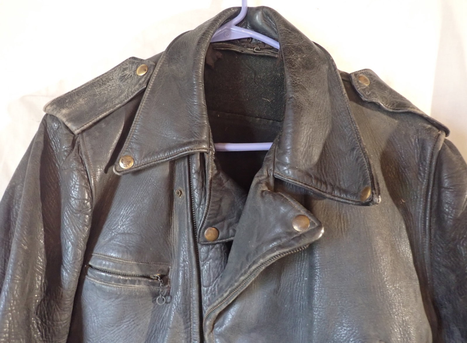 Leather Motorcycle Jacket - 2