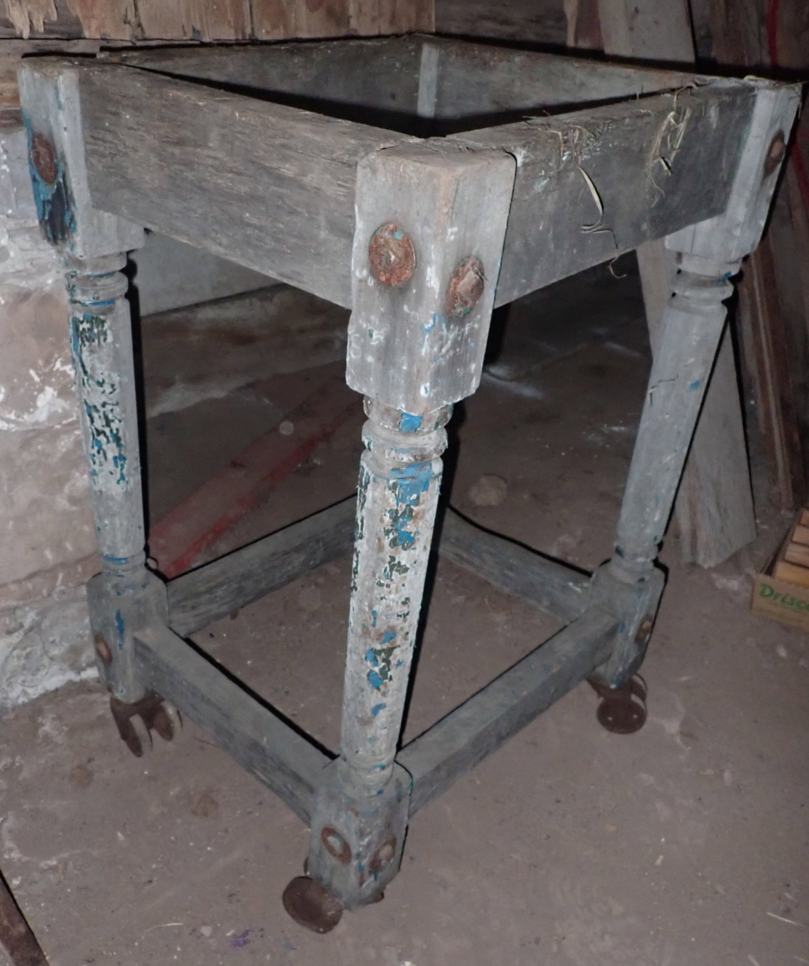Primitive Table / Stand Base on Casters - 2
