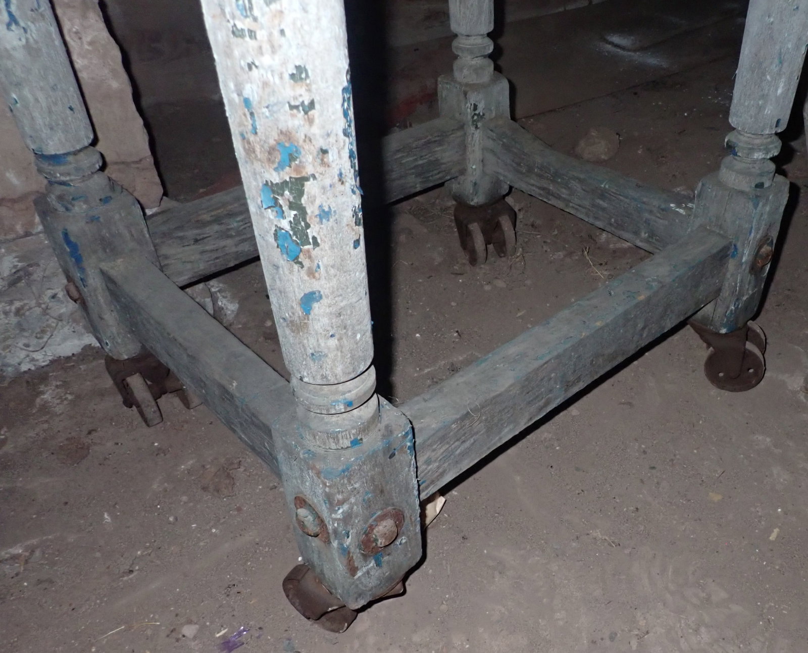 Primitive Table / Stand Base on Casters - 3