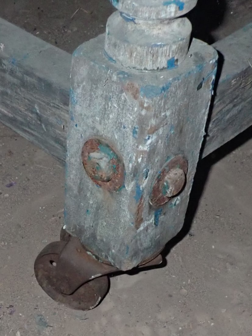 Primitive Table / Stand Base on Casters - 4