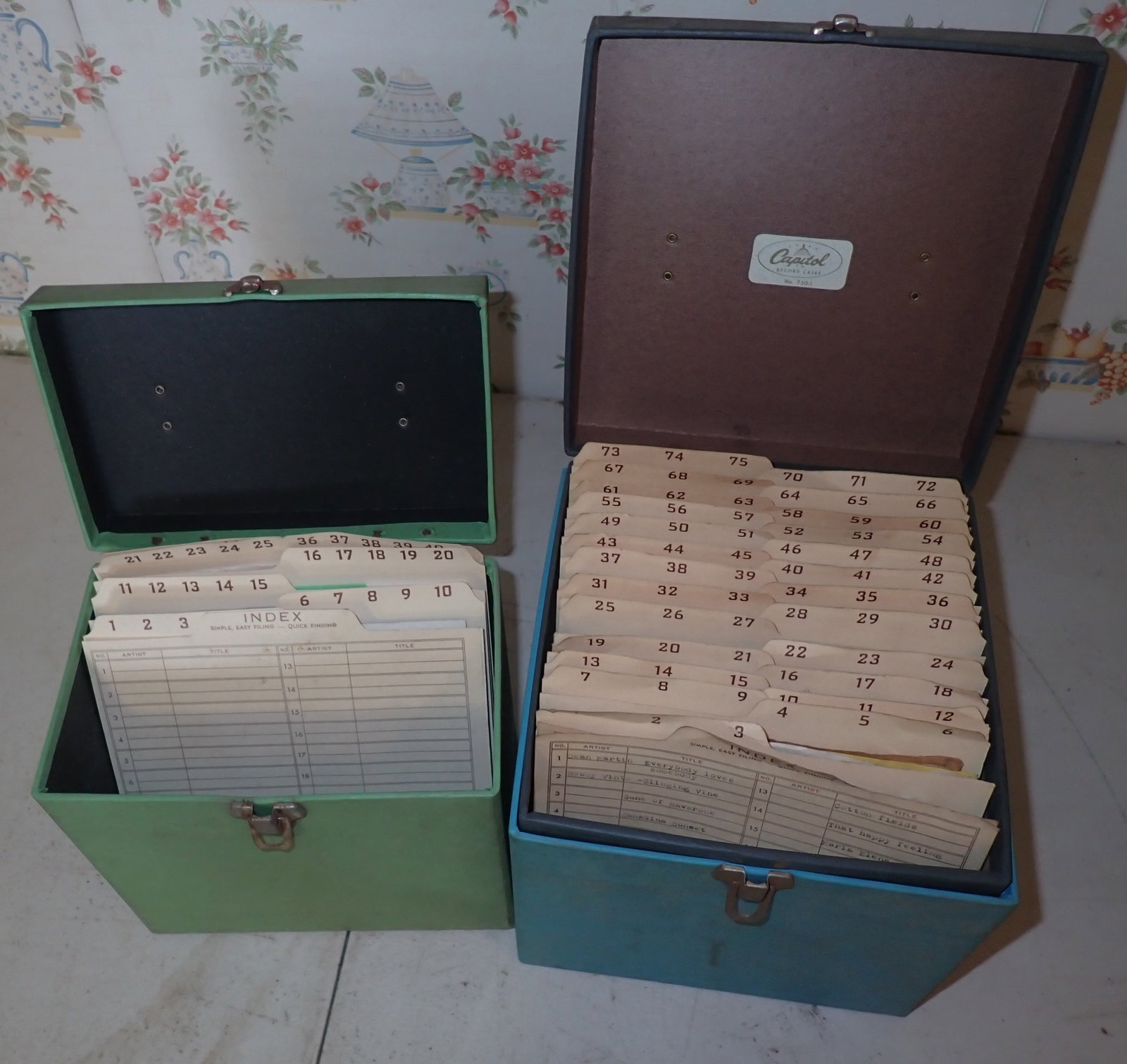 45 Records: We do not guarantee what is written on index is in case. Shipping available