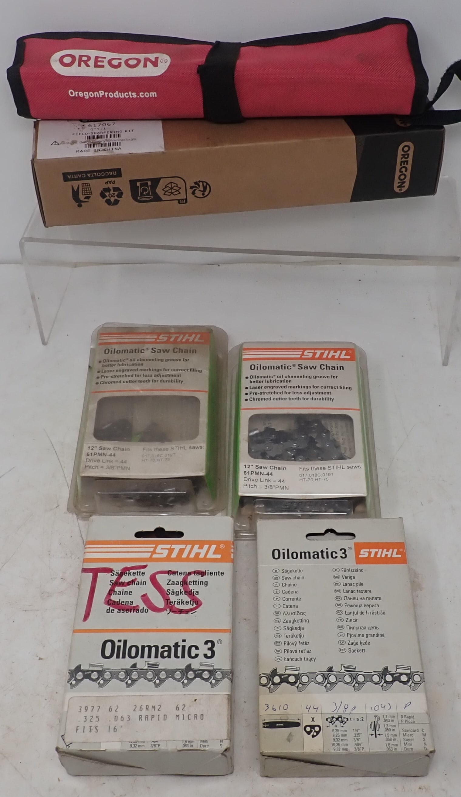 Stihl Chainsaw Chains & Oregon Sharpening Kit: Shipping available