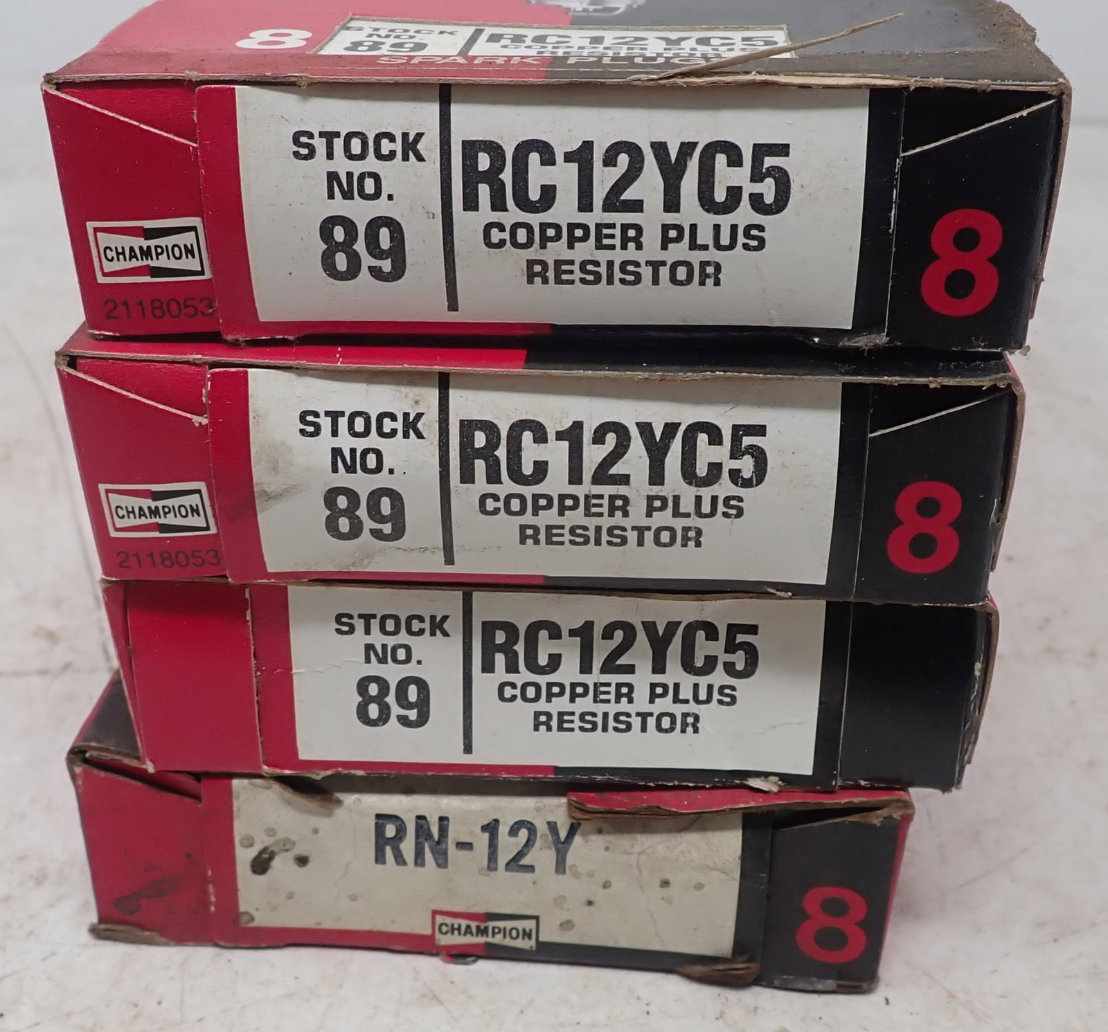 Champion RC12YC5 & RN-12Y Spark Plugs: There are (20)RC12YC5 and (8) RN-12Y . Shipping available