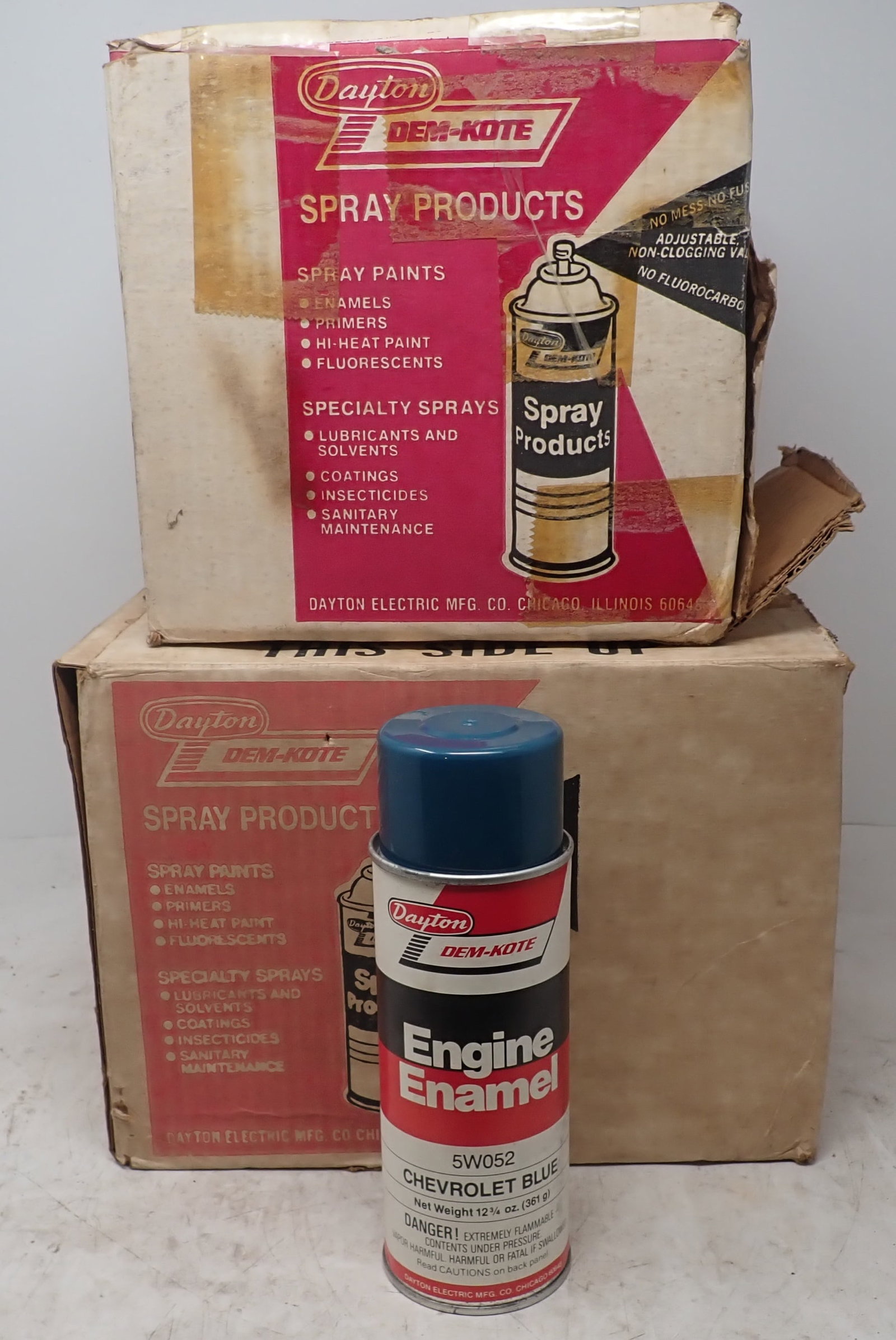 21 Cans Dayton Chevrolet Blue Spray Paint: NO in house shipping !