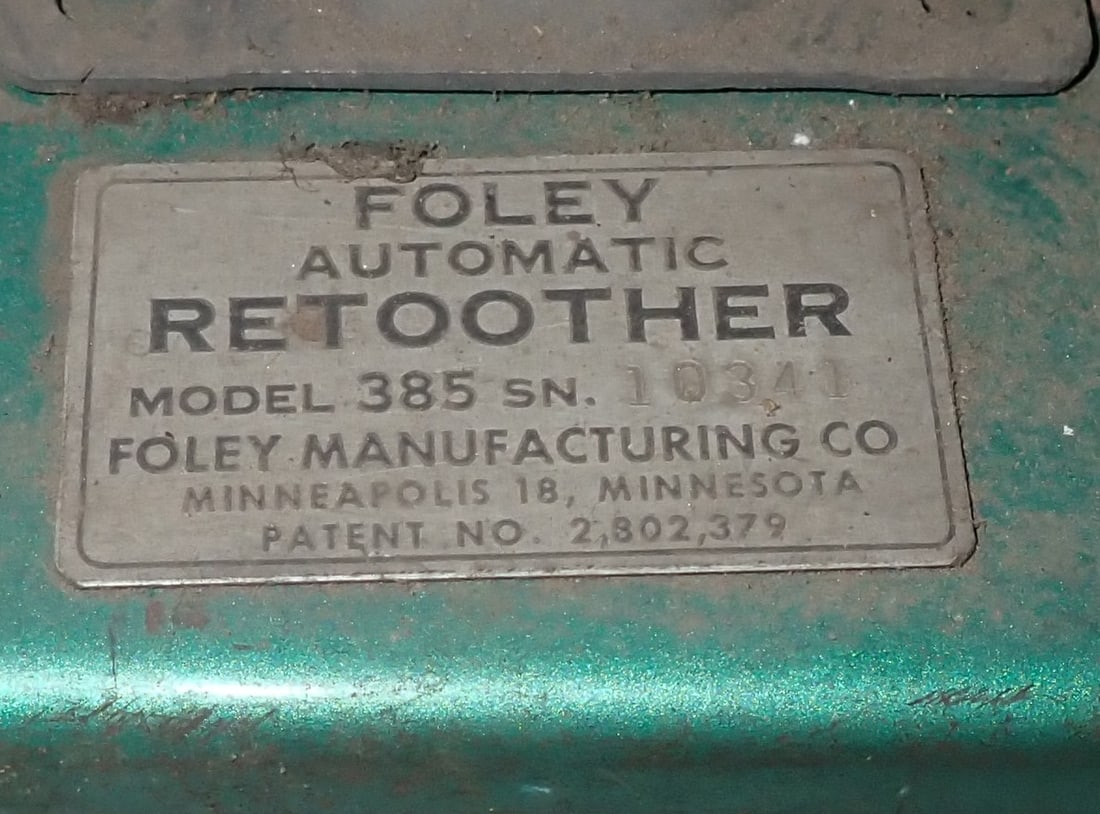 Foley Automatic Retoother Model 385 - 4