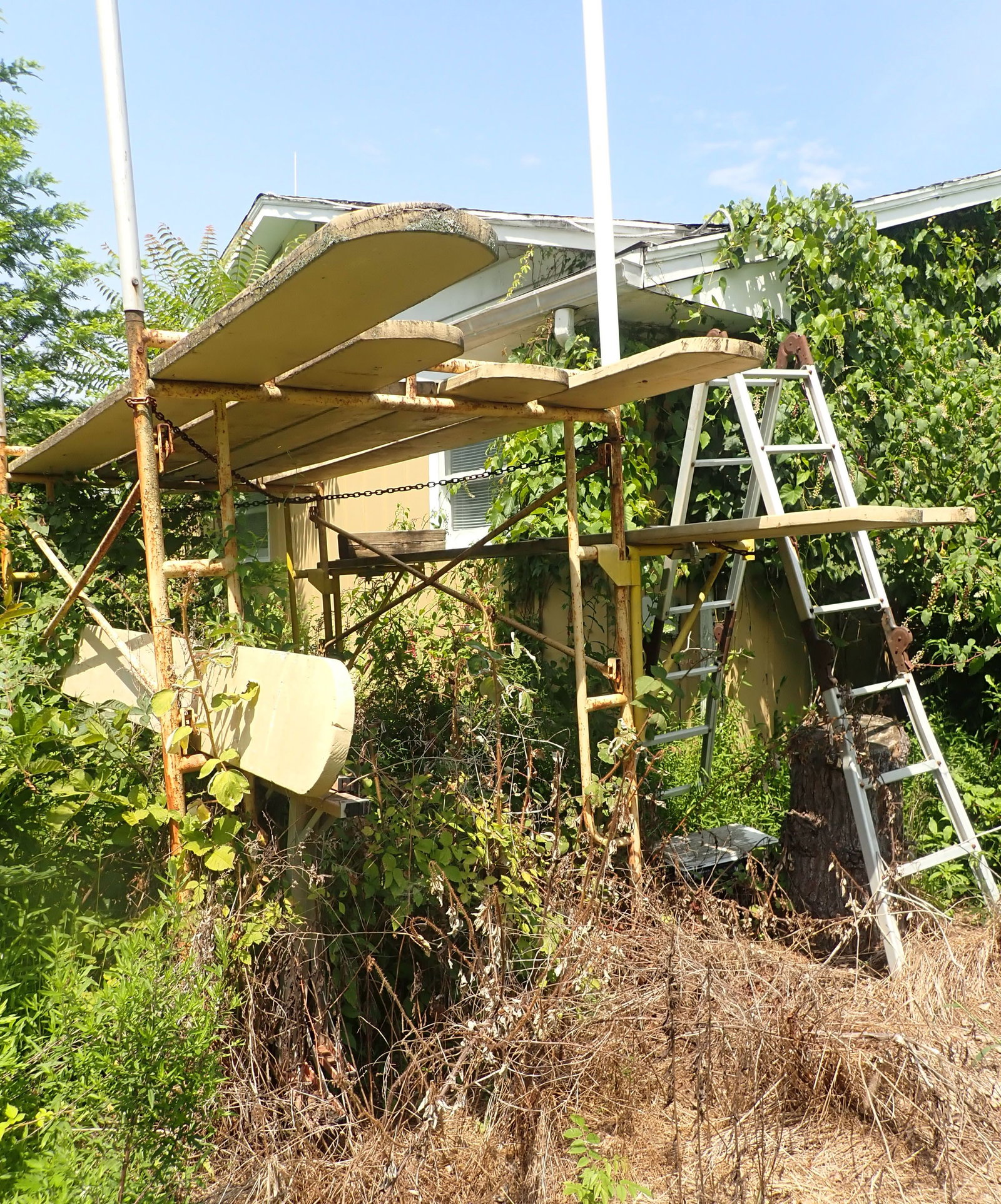 Scaffolding & 2 Ladders: NO in house shipping !