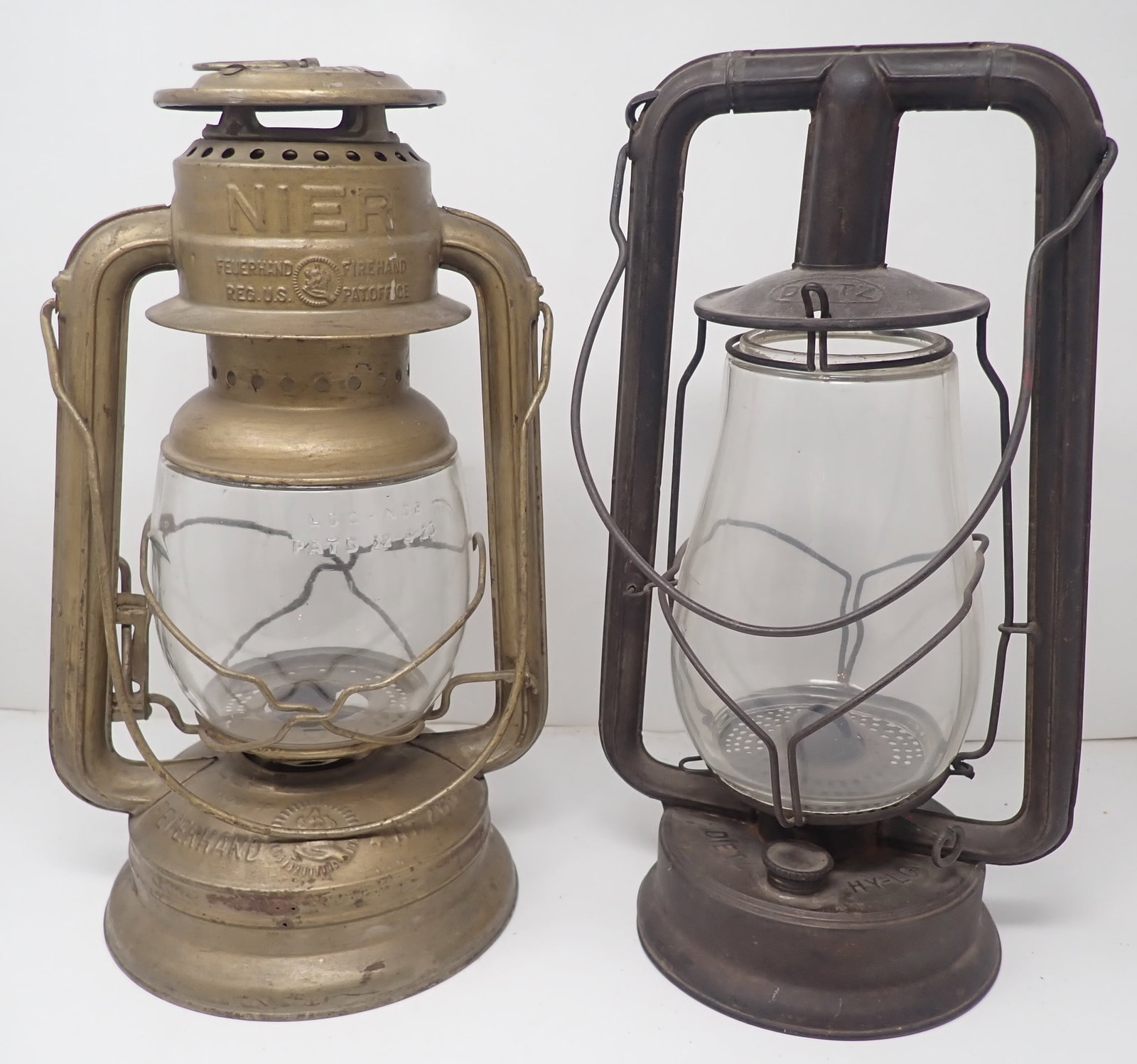 Feuerhand Nier 260 & Dietz Lanterns: Approx 13 1/4" tall. Shipping available
