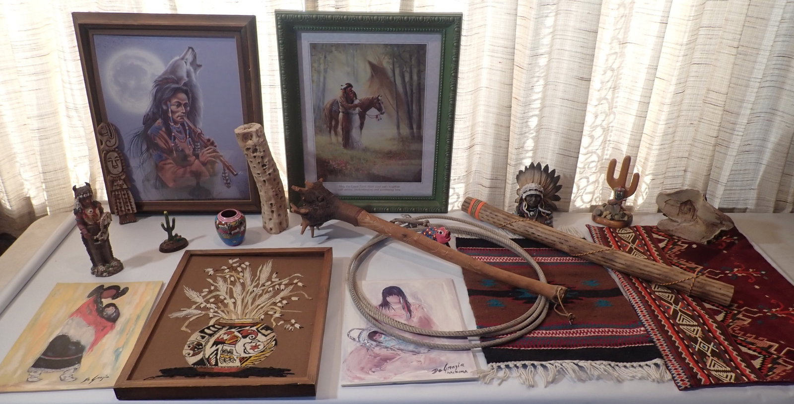 Southwestern , Native American Indian & Misc Items: Largest print is approx 19" x 23". No in house shipping !