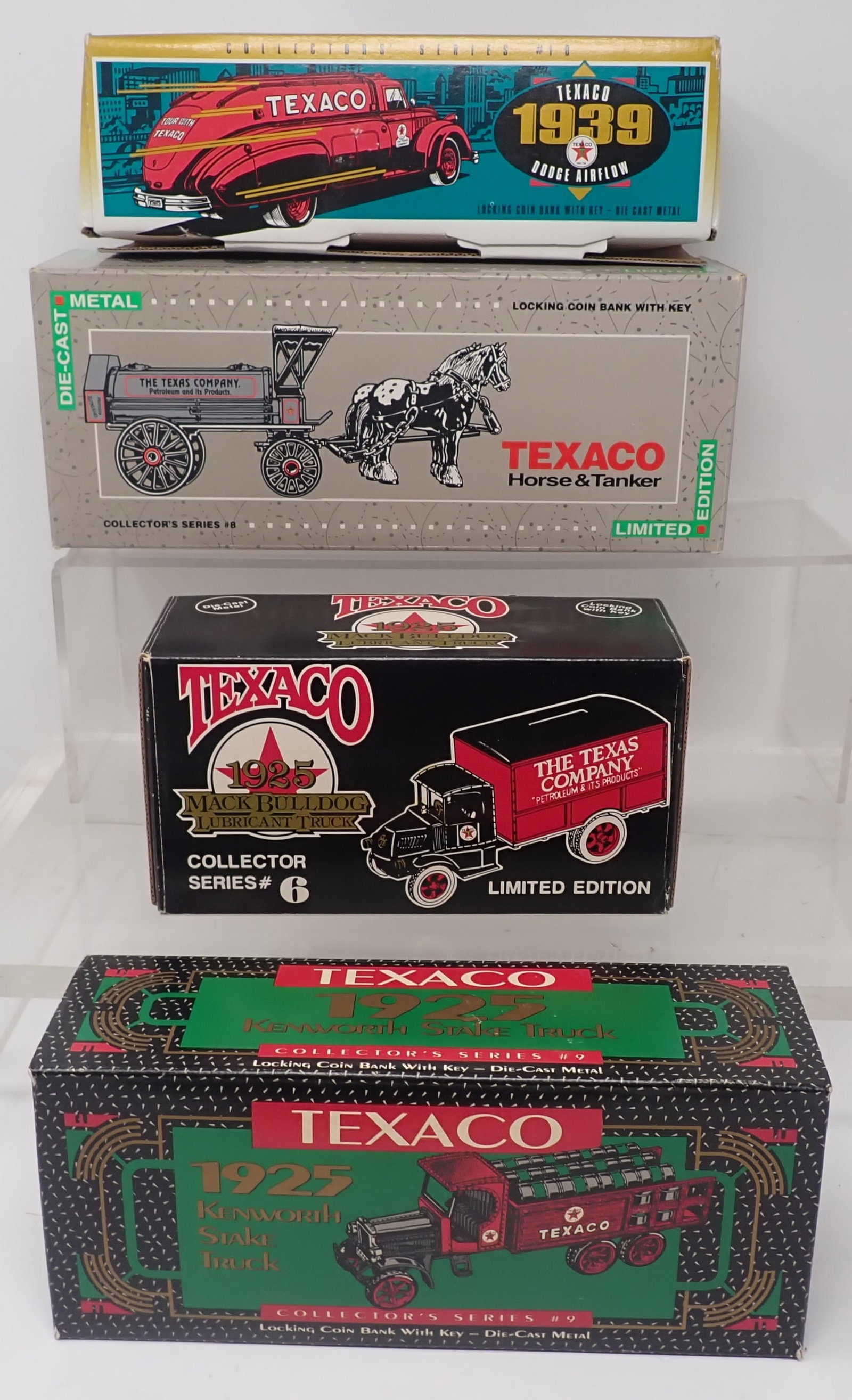 Ertl Texaco Trucks w/ Horse & Tanker: Shipping available