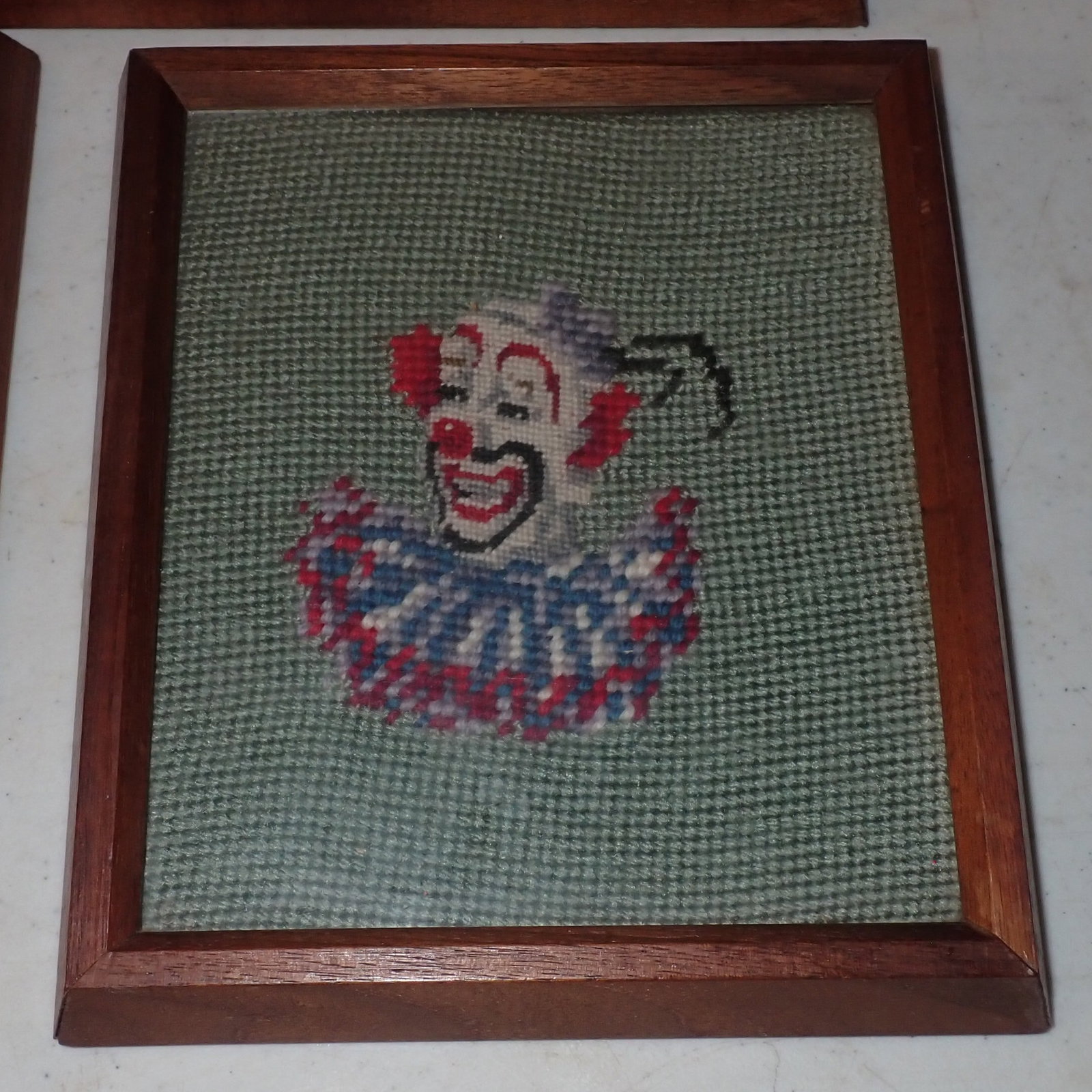 5 Clown Needlepoints - 4