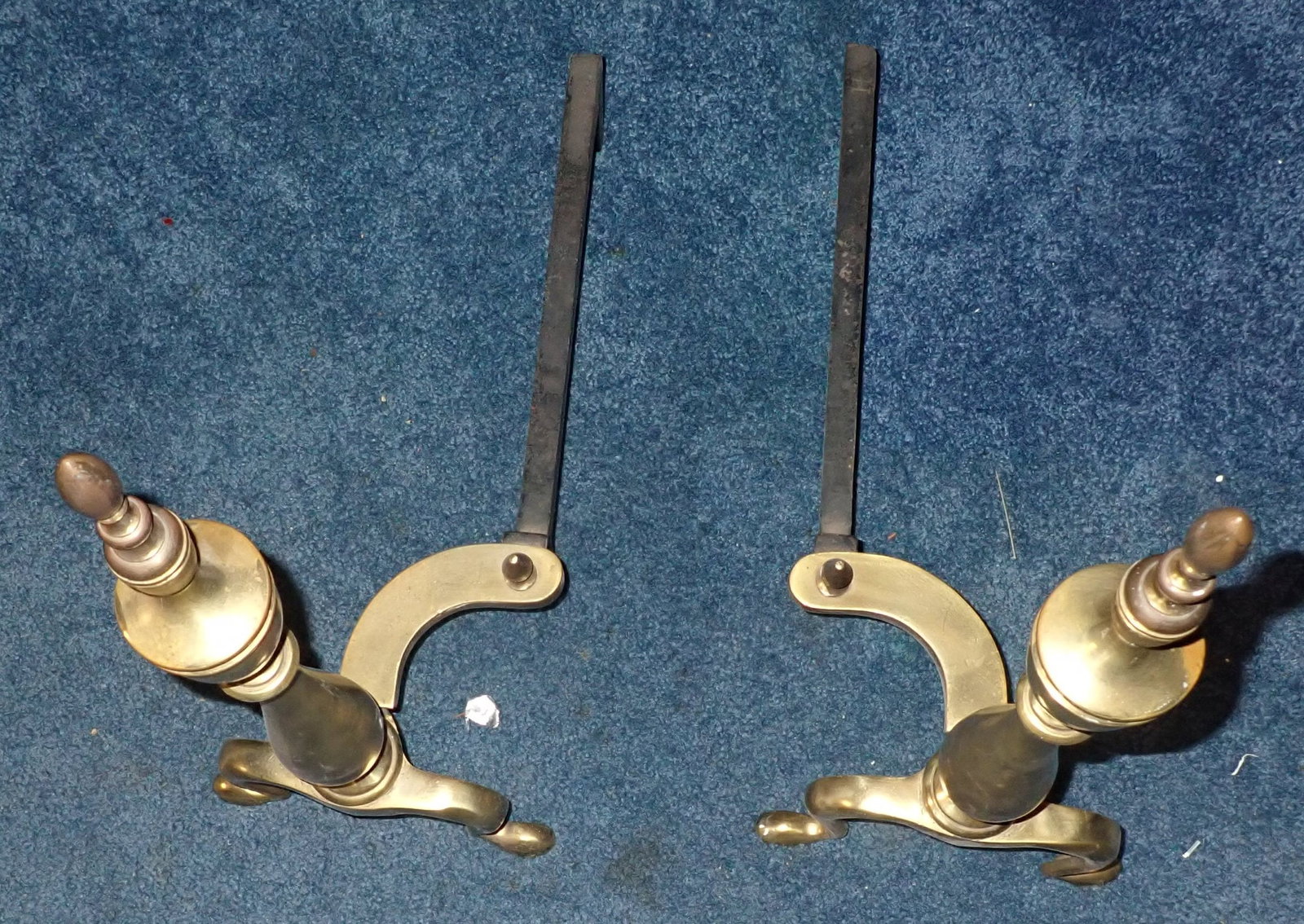 Brass Andirons - 2