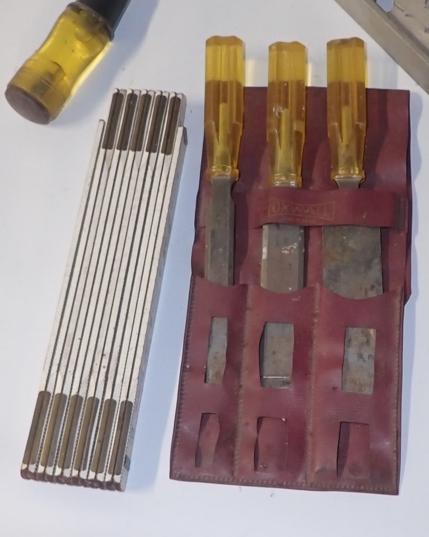 Chisels, Screwdrivers, Square, Stud Finder, Misc Tools - 4
